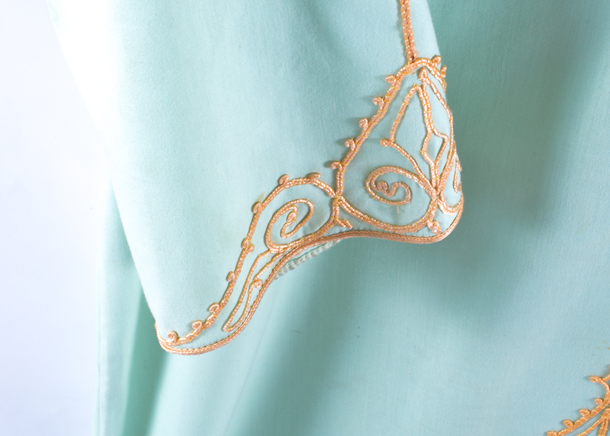 Seafoam Green and Gold Kurti