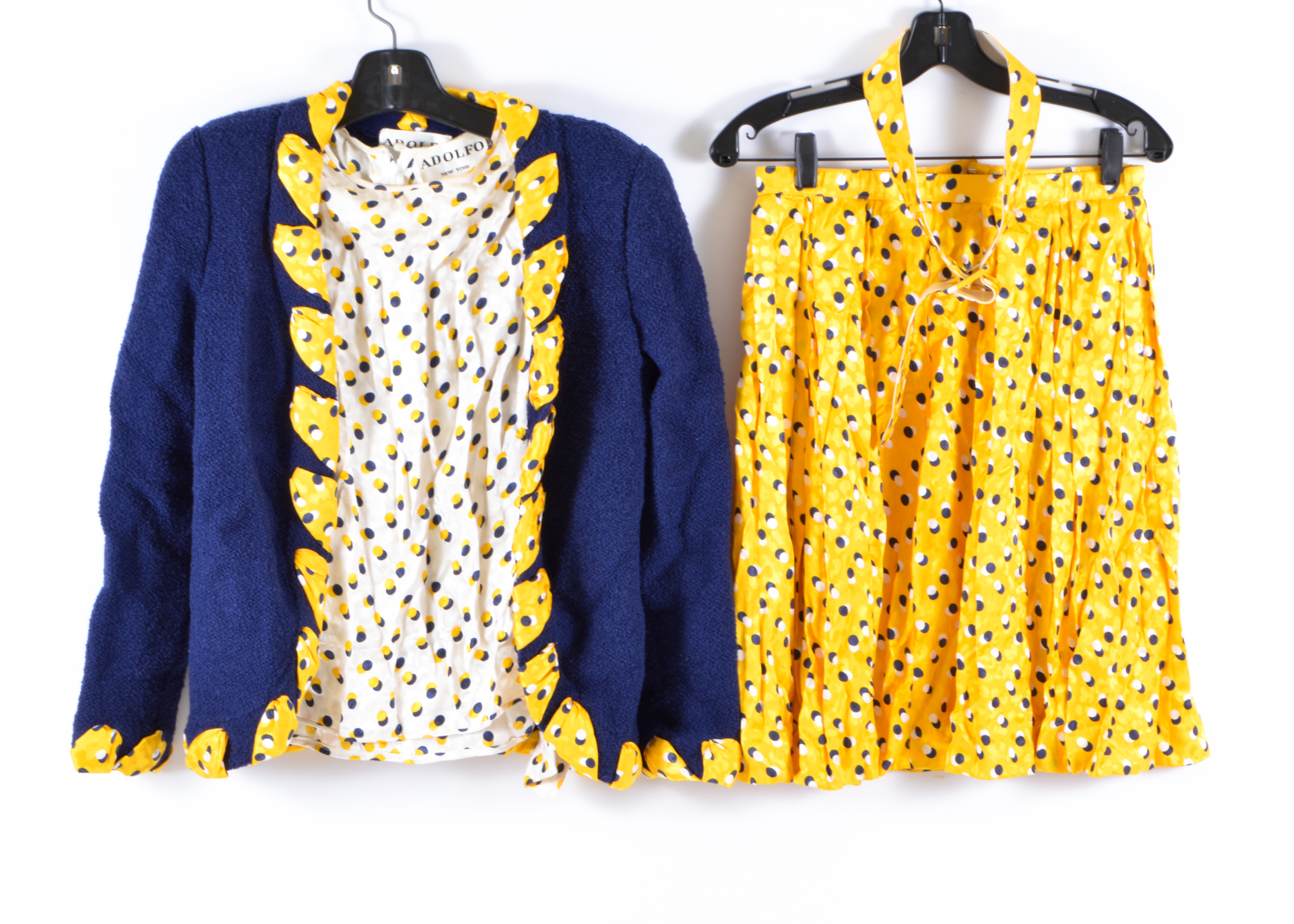 Adolpho New York Polka Dot 3-Piece Ensemble