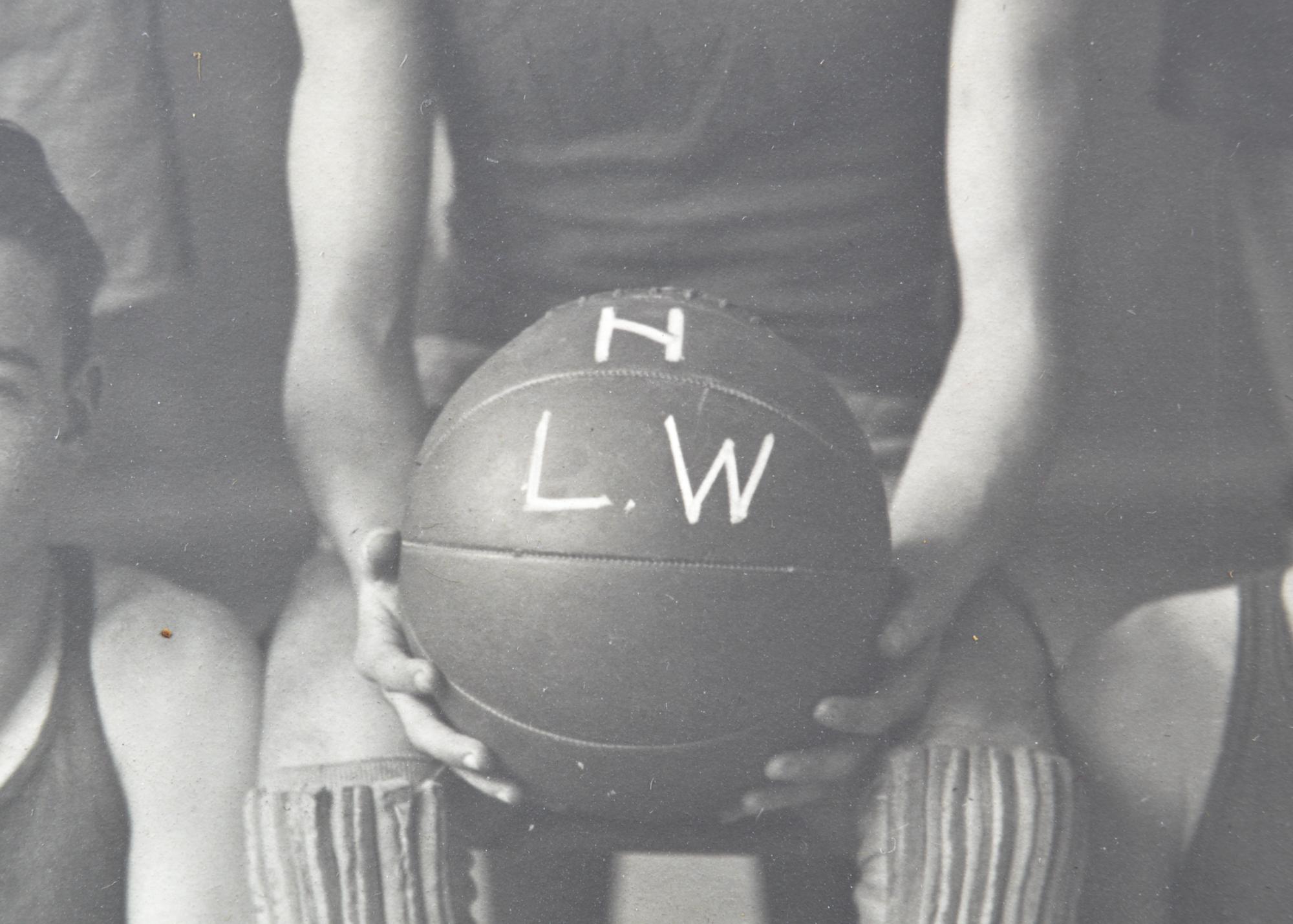 Two Vintage Photographs of Basketball Teams featuring Harvard