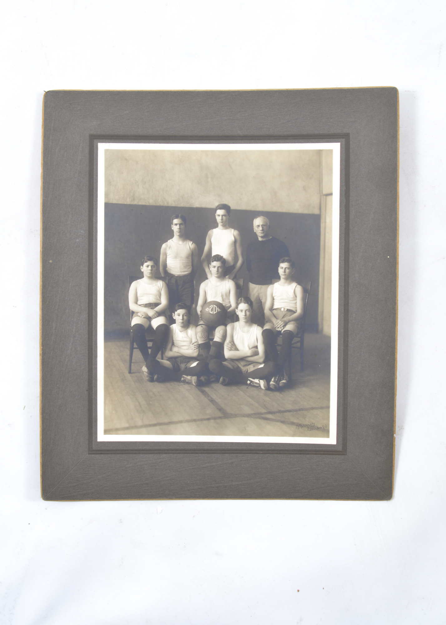 Two Vintage Photographs of Basketball Teams featuring Harvard