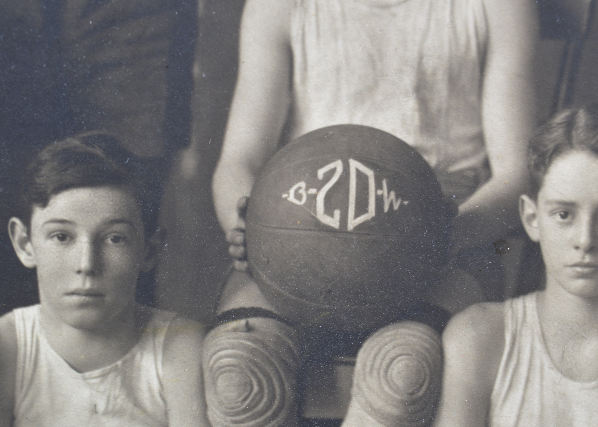 Two Vintage Photographs of Basketball Teams featuring Harvard