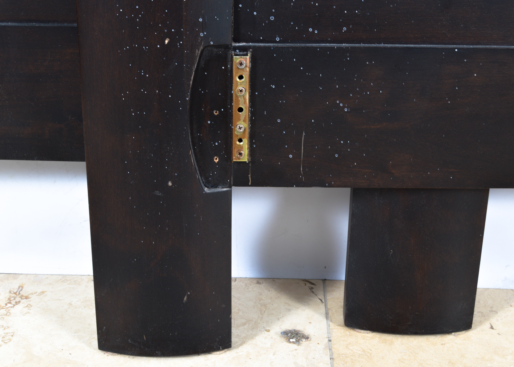 Pair of Wood Twin-Sized Bed Frames with Black Finishes II