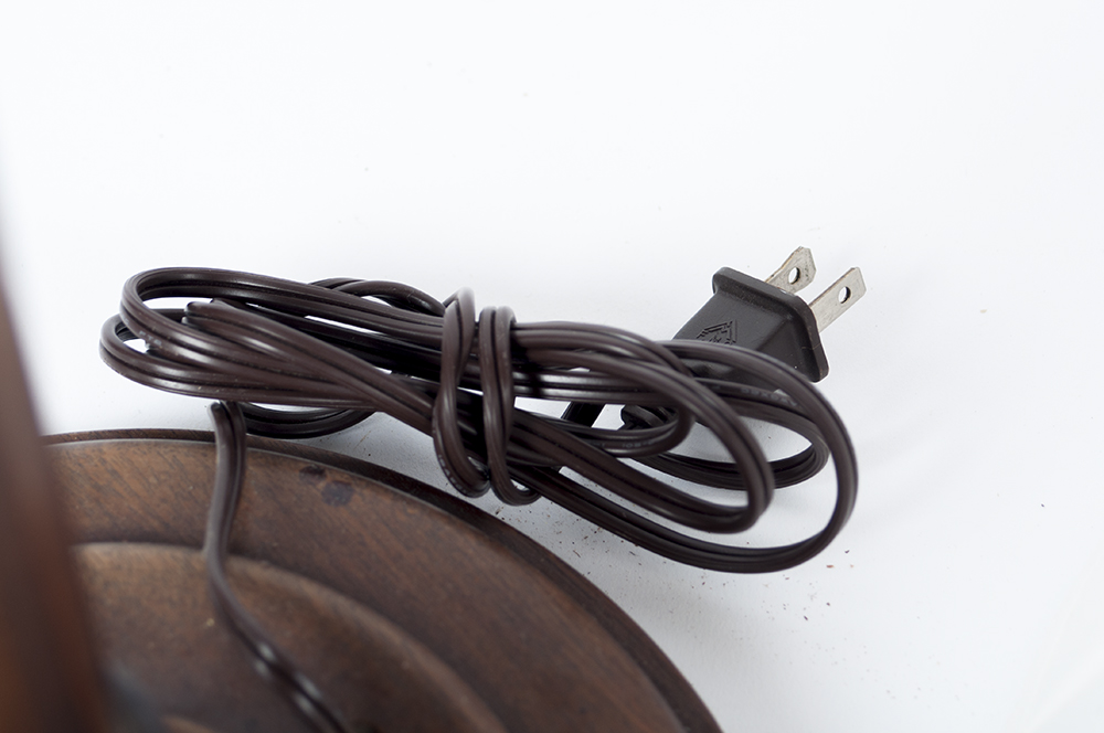 Antique Walnut Table Lamp