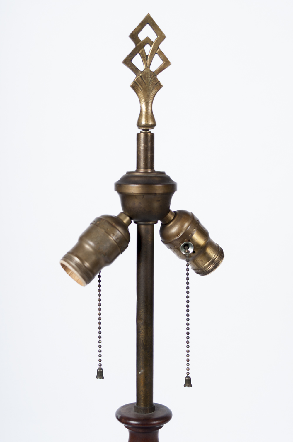 Antique Walnut Table Lamp