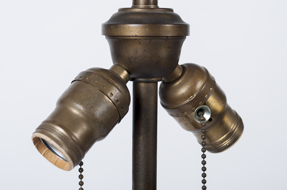 Antique Walnut Table Lamp