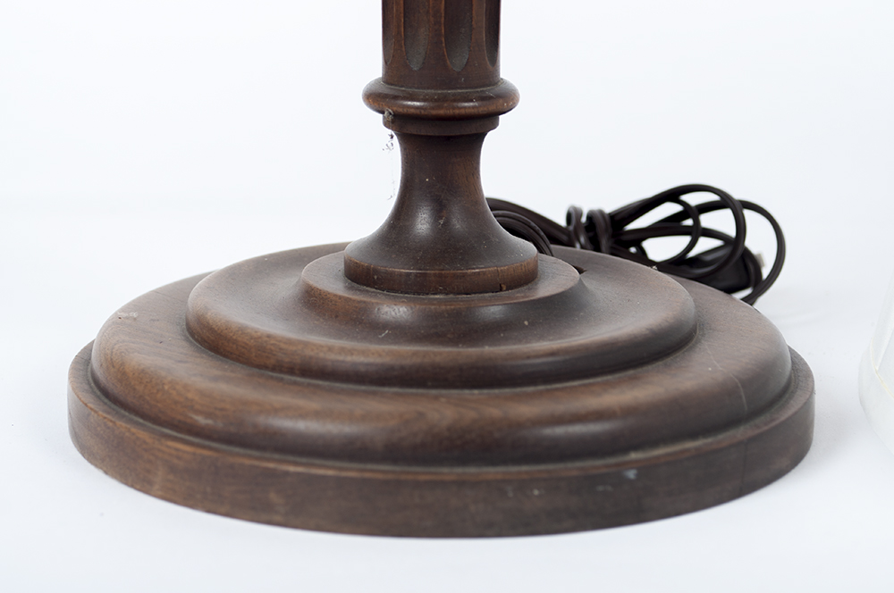 Antique Walnut Table Lamp