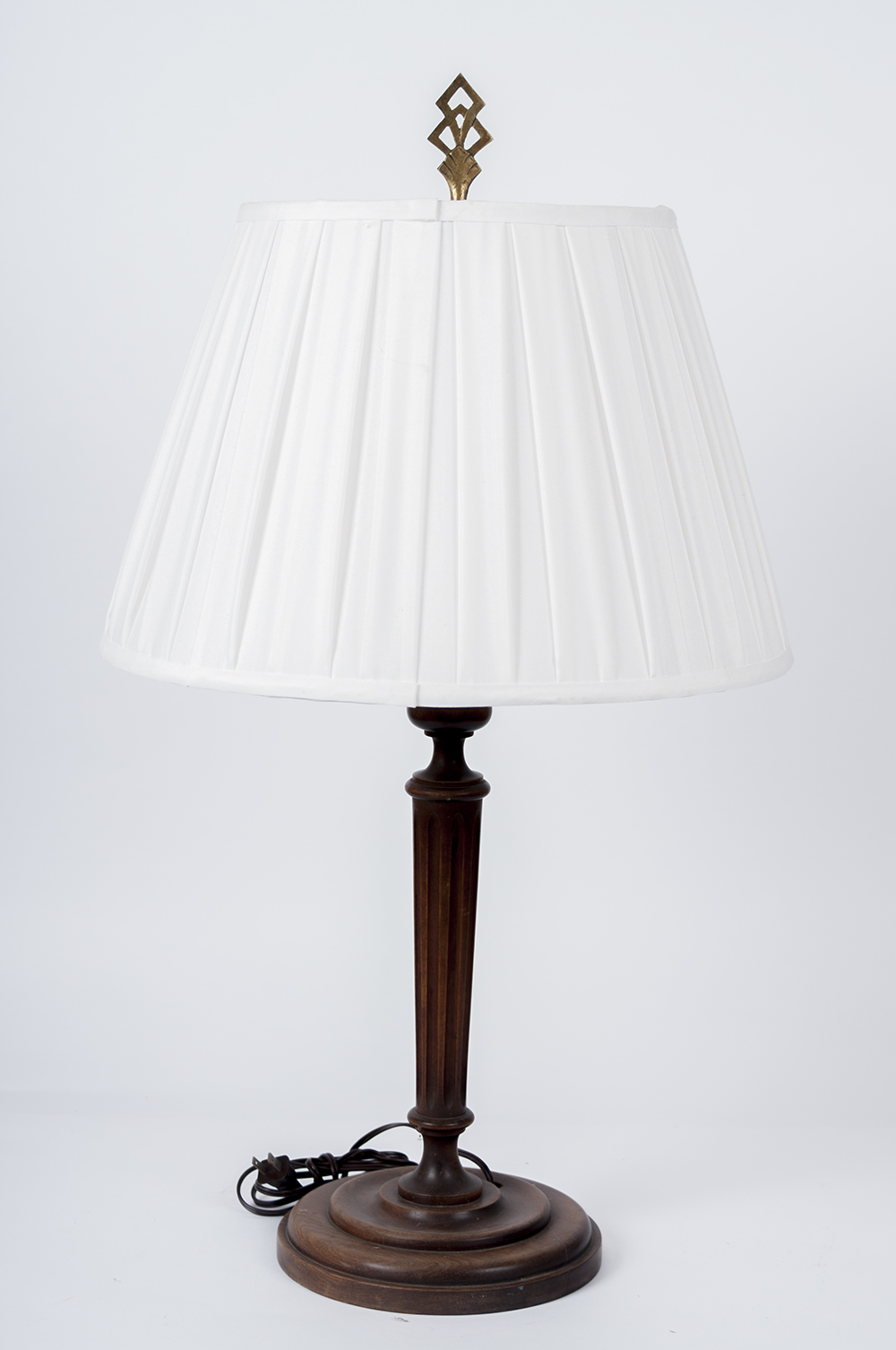 Antique Walnut Table Lamp