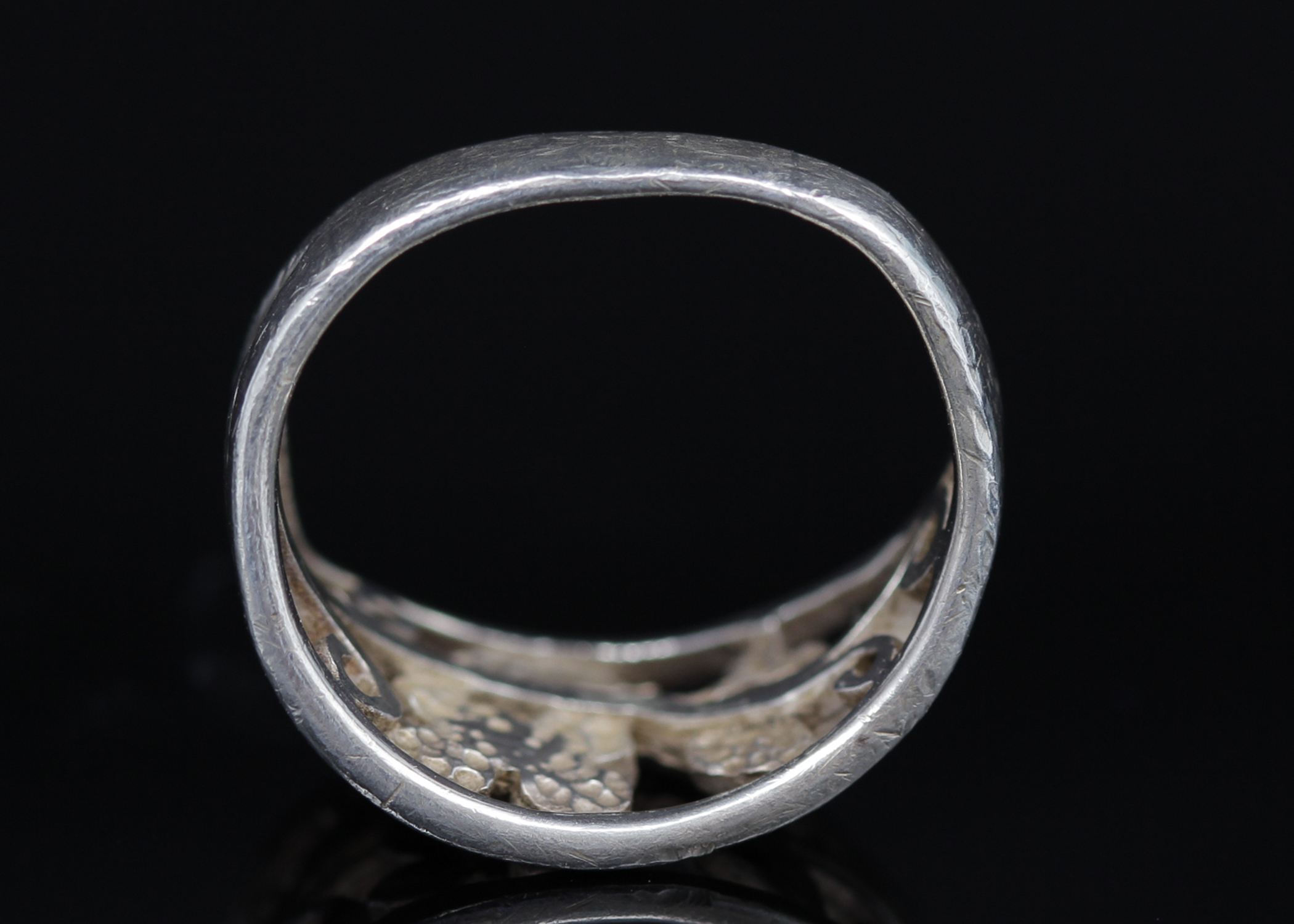 Sterling Silver Floral Band