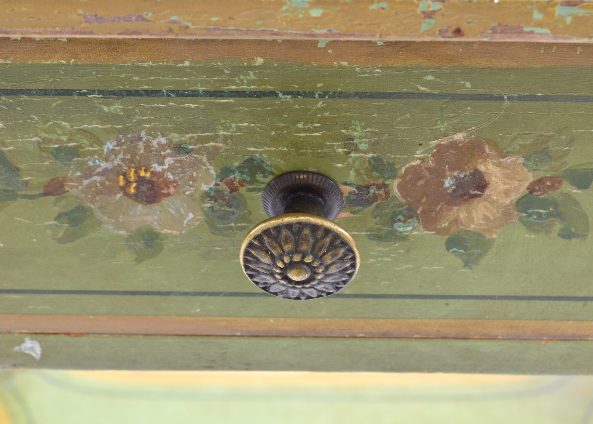 Green Painted Tables