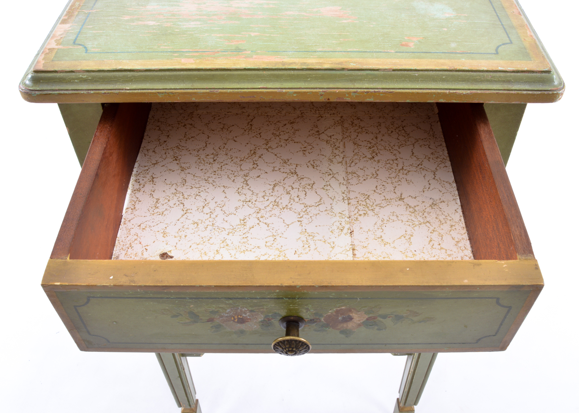 Green Painted Tables