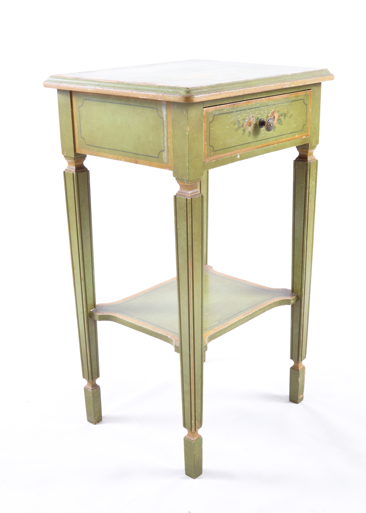 Green Painted Tables