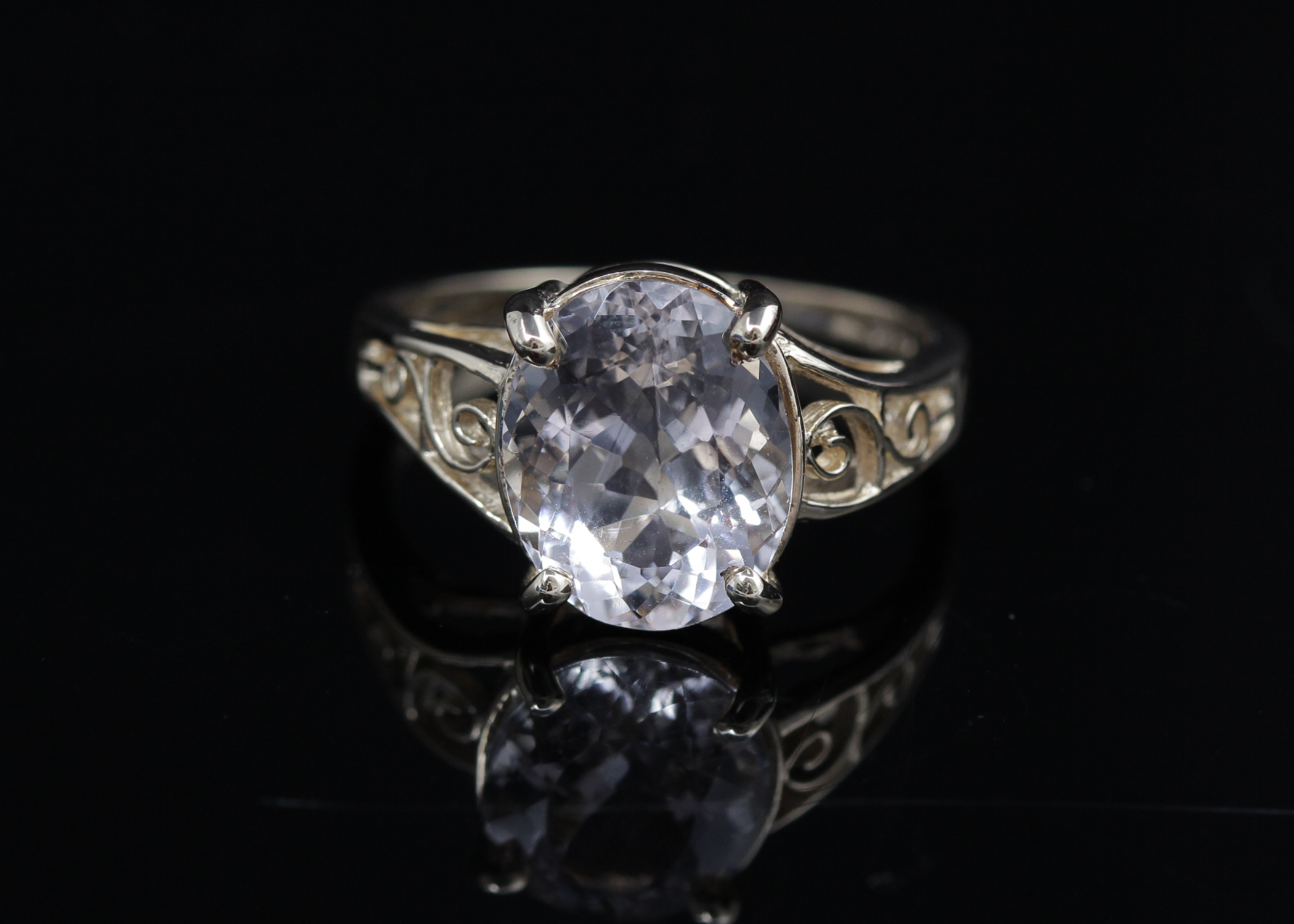 14K Yellow Gold Morganite Ring