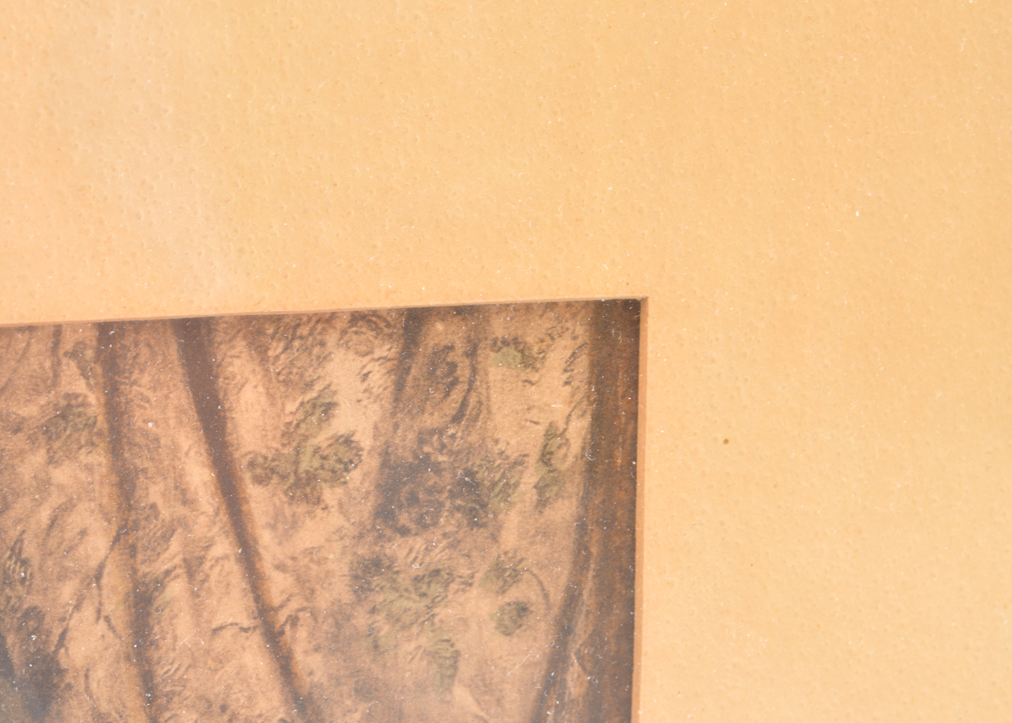 Hand Colored Lithograph Print of Reclining Lady with Cherubs