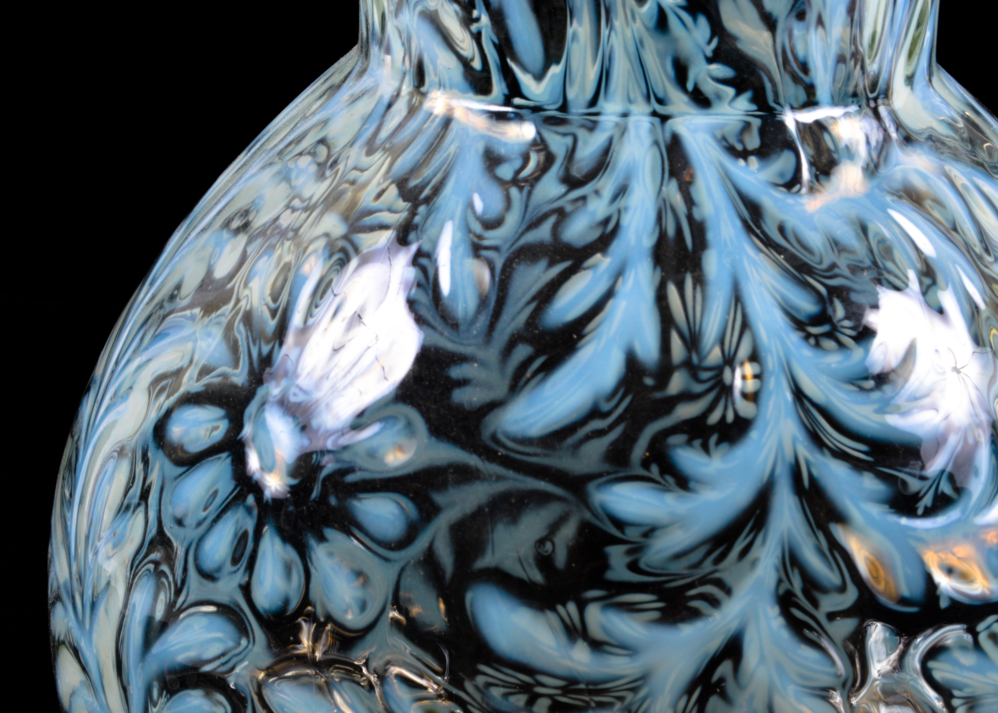 Fenton French Opalescent Daisy and Fern Pitcher