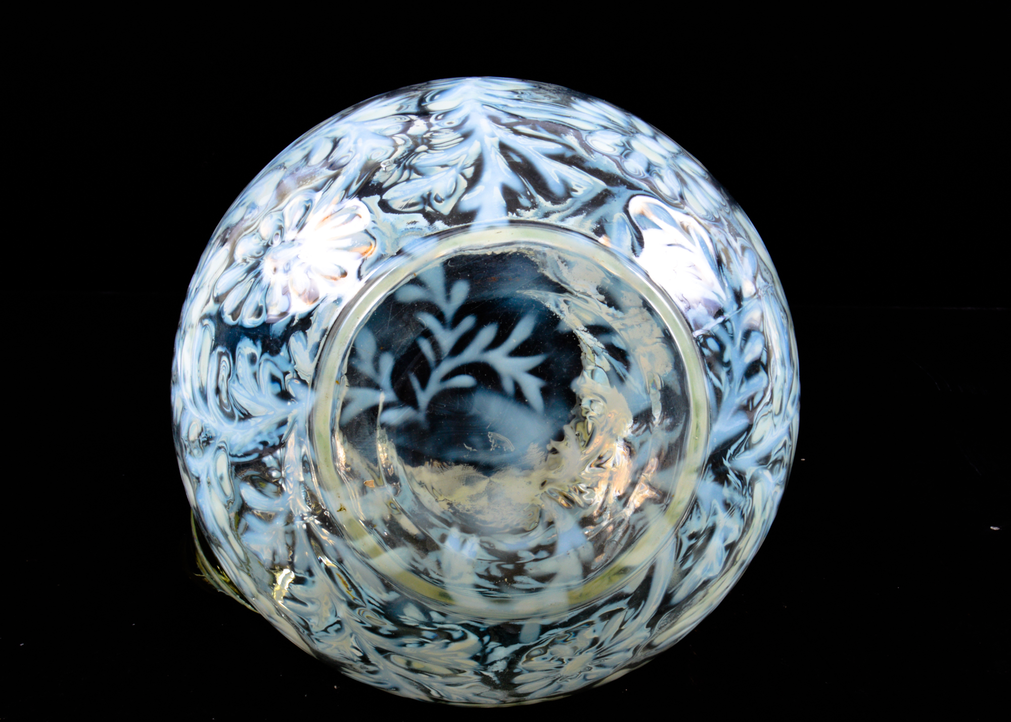 Fenton French Opalescent Daisy and Fern Pitcher