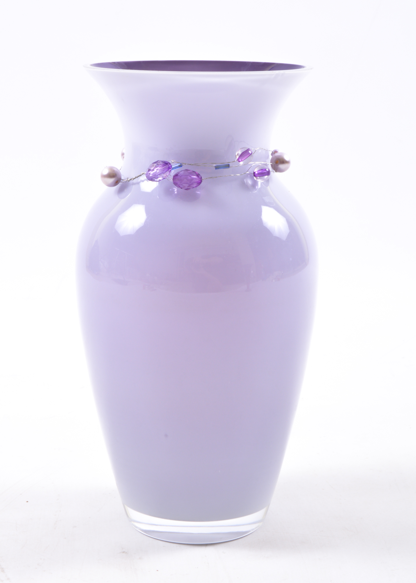 Pair of Art Glass Vases with One Artist Signature