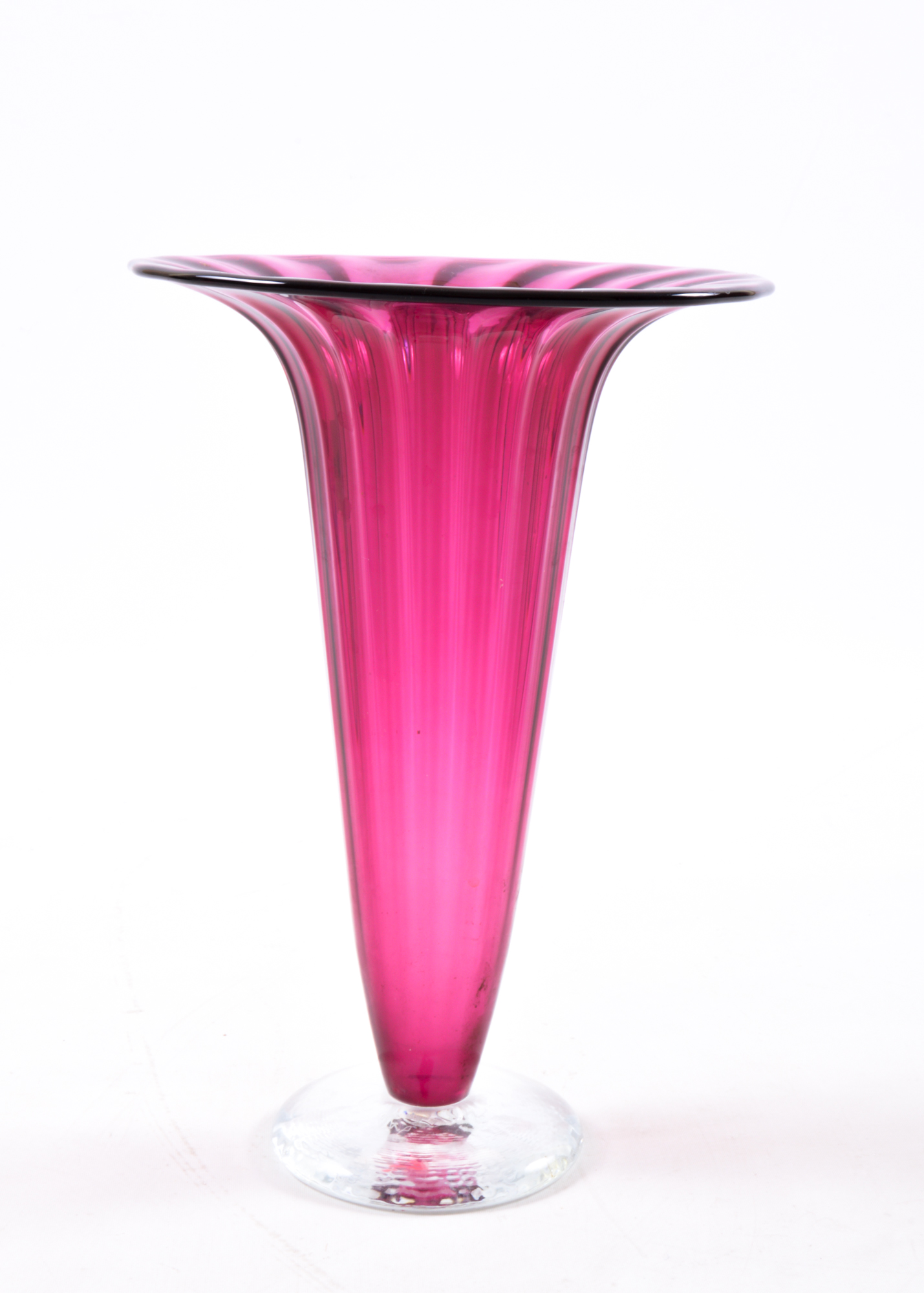 Pair of Art Glass Vases with One Artist Signature