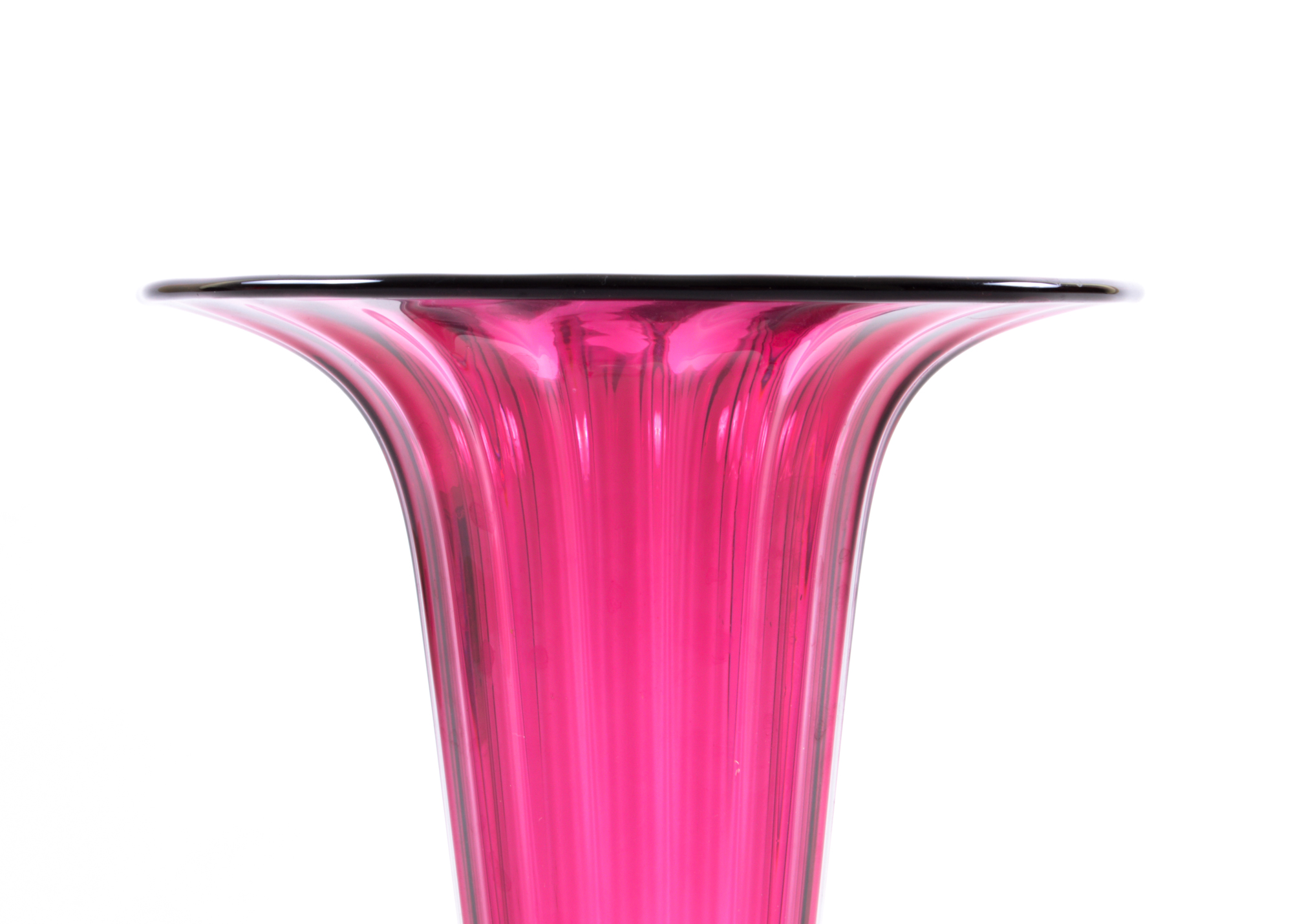 Pair of Art Glass Vases with One Artist Signature