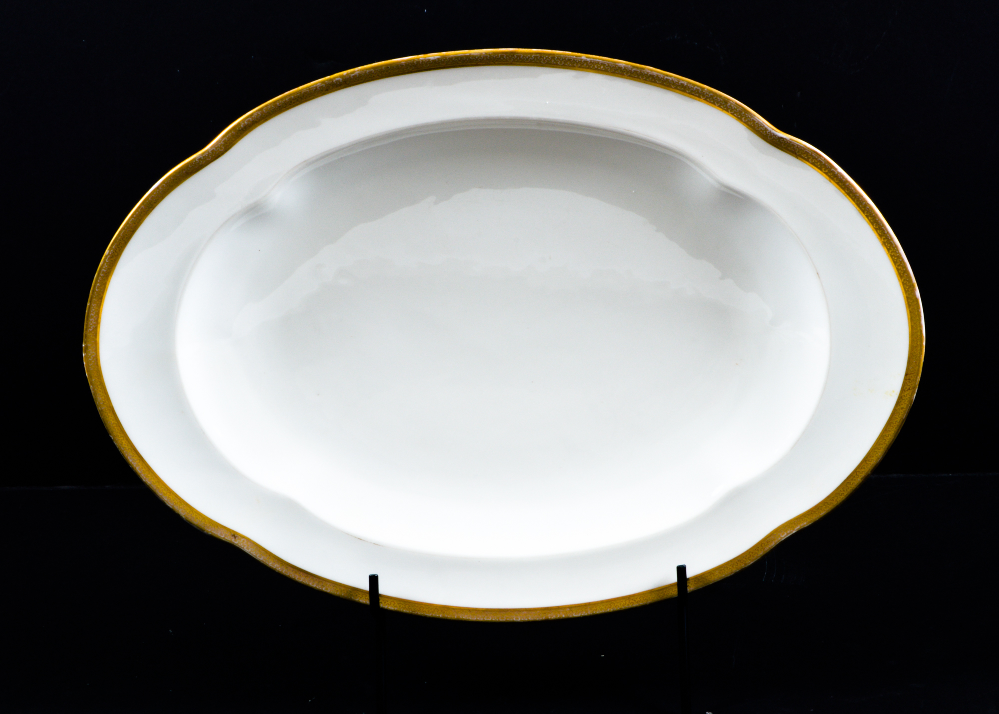 Limoges Gold and White Porcelain Dish Set