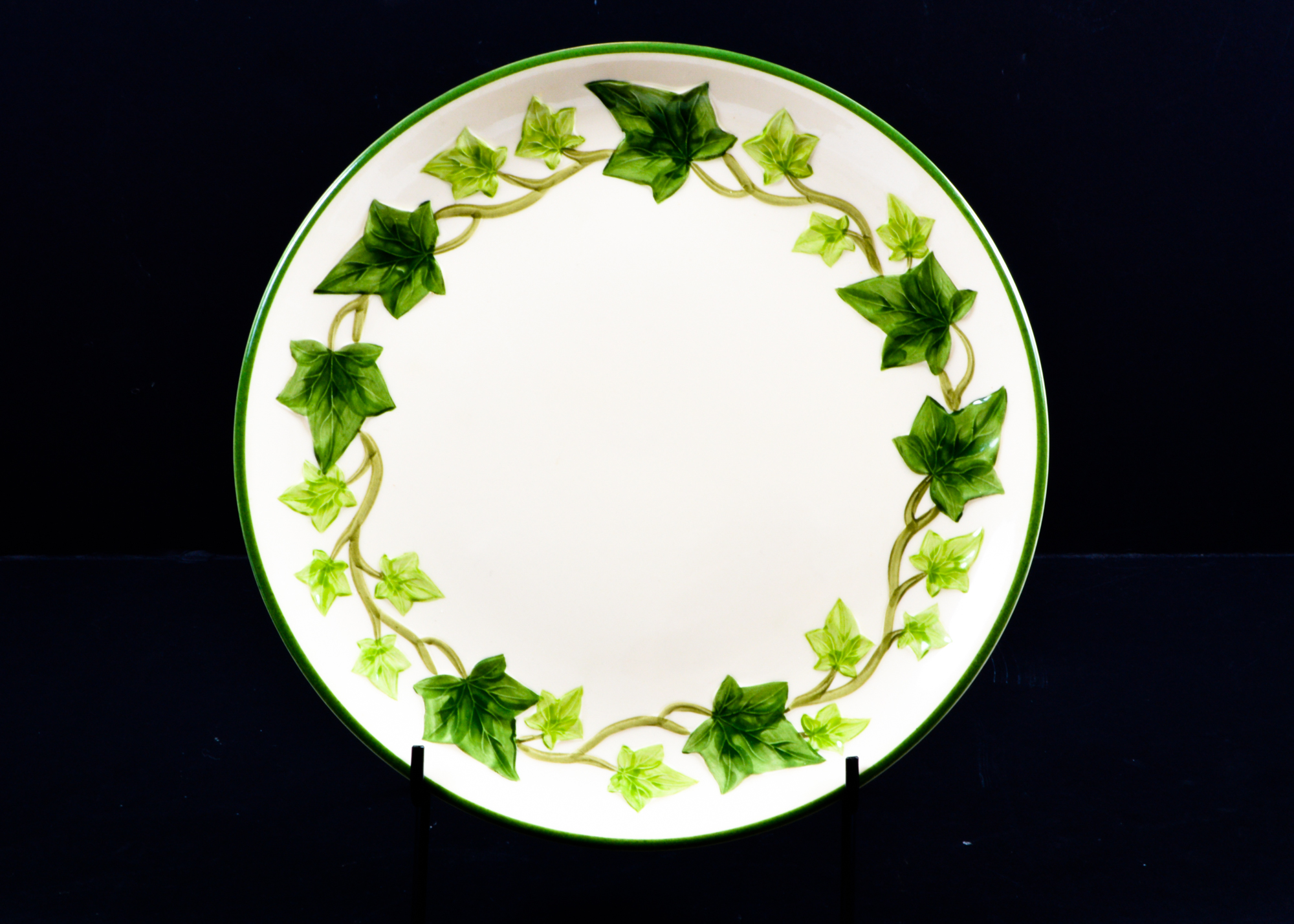 Ivy Patterned Dishes Including Wedgwood and Franciscan