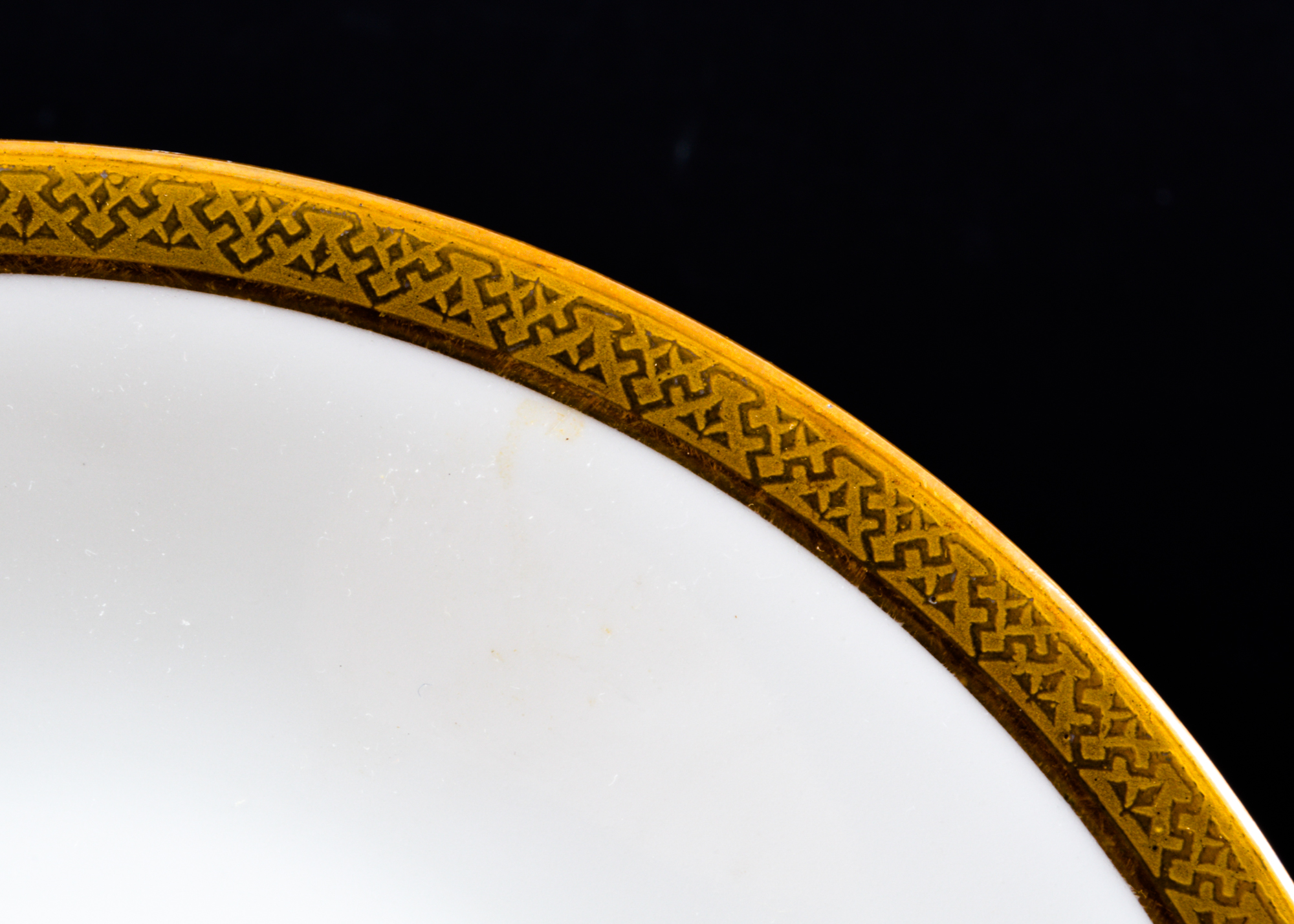 Limoges Gold and White Porcelain Dish Set