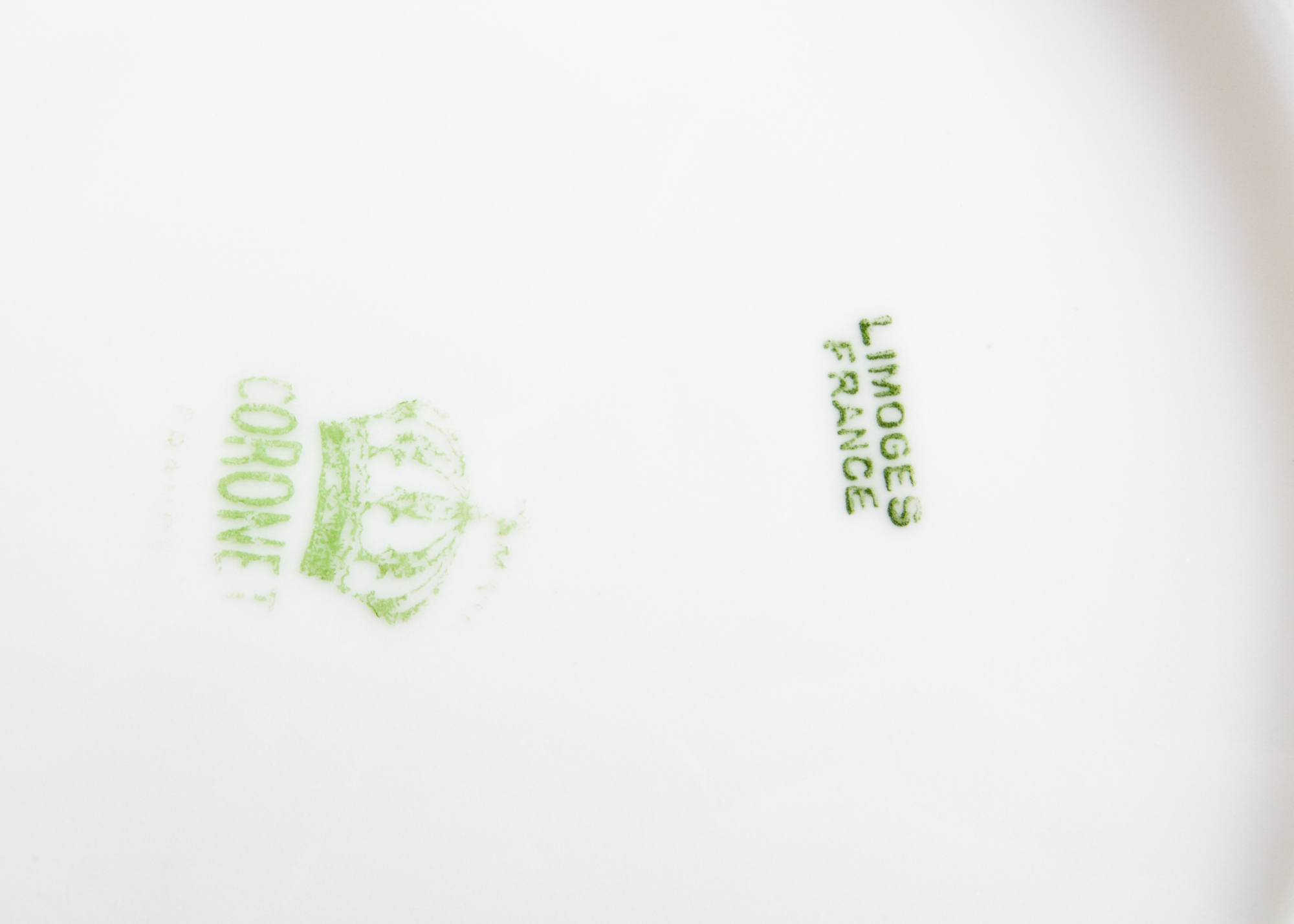 Limoges Gold and White Porcelain Dish Set