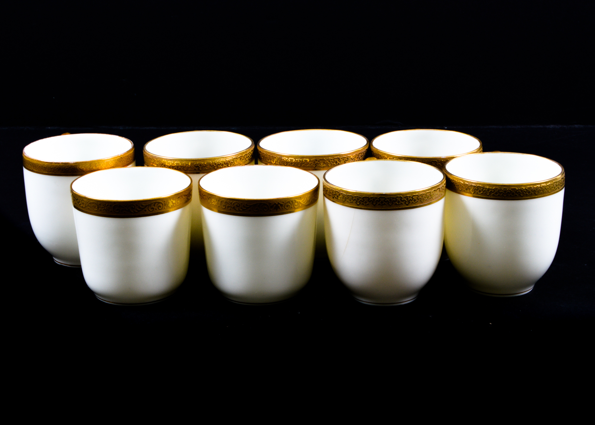 Limoges Gold and White Porcelain Dish Set