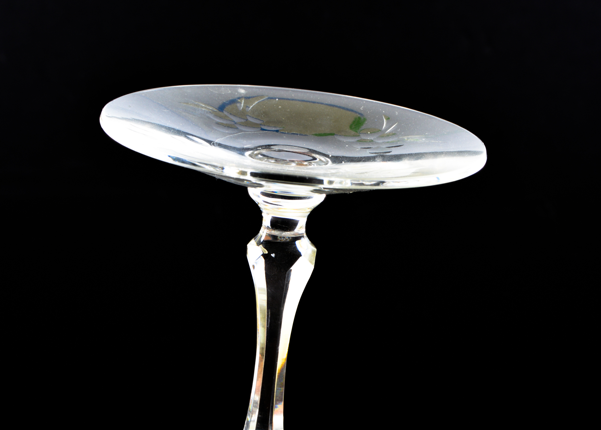 Assortment of Cut Glassware in Fruit Pattern