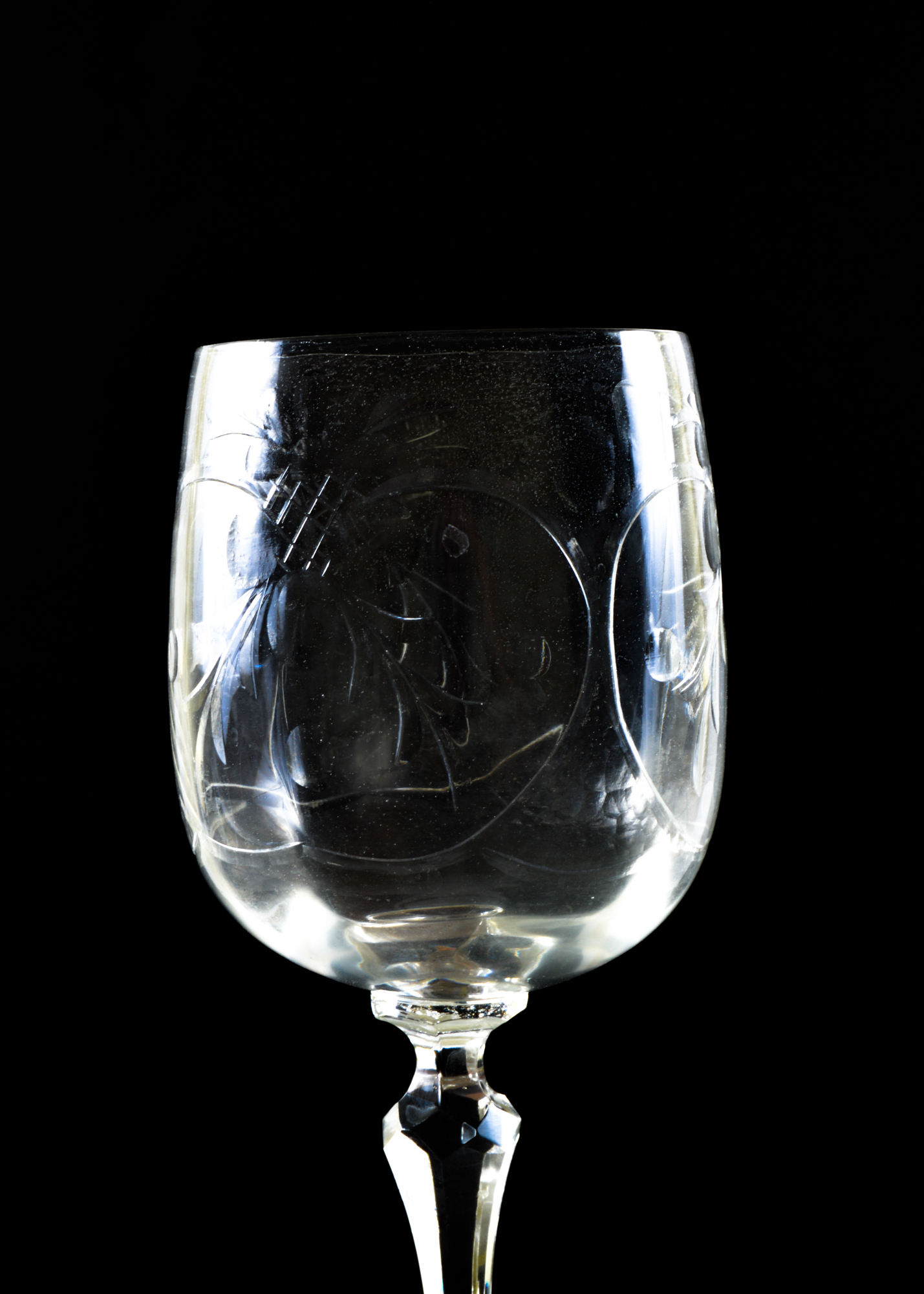 Assortment of Cut Glassware in Fruit Pattern