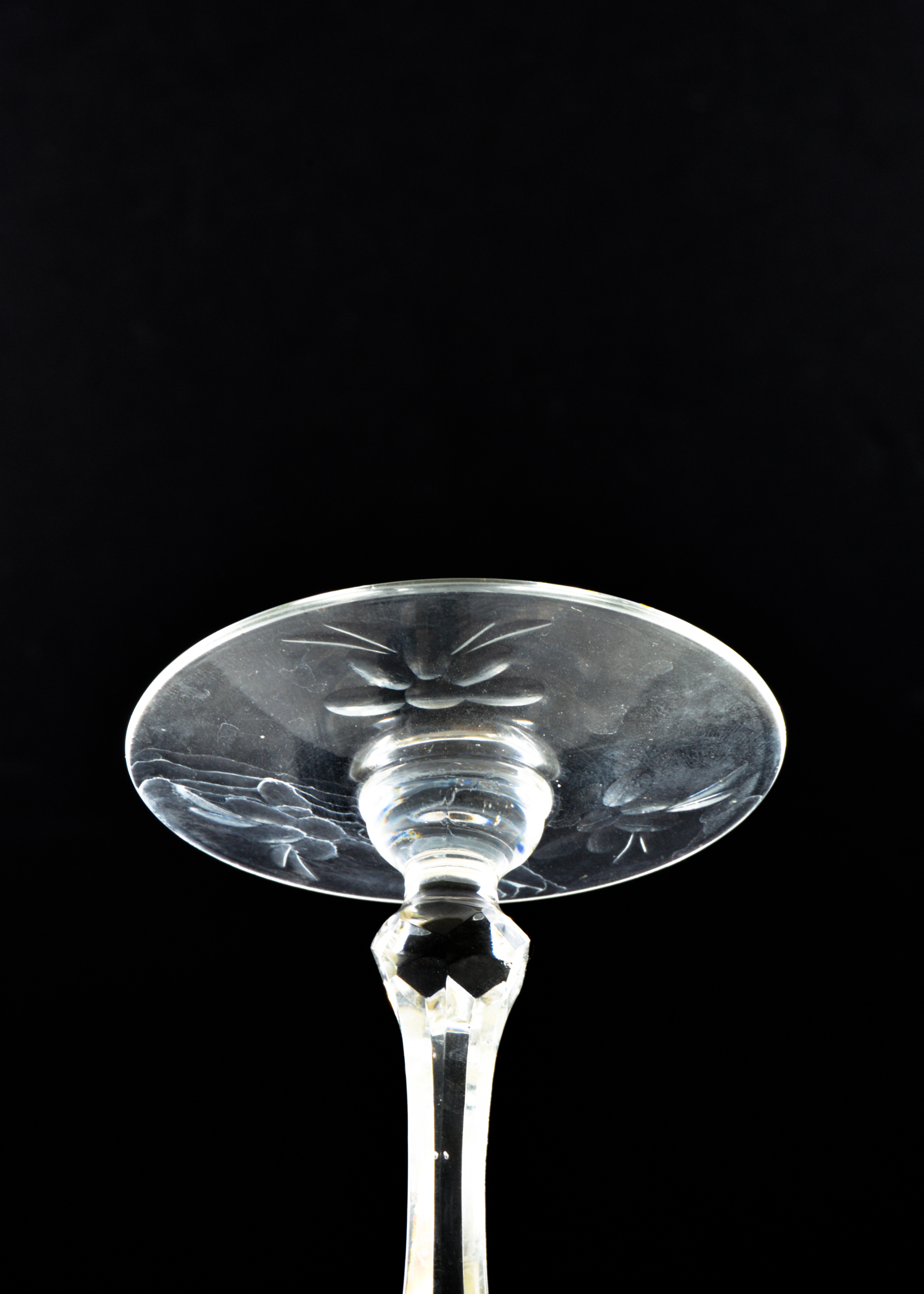 Assortment of Cut Glassware in Fruit Pattern