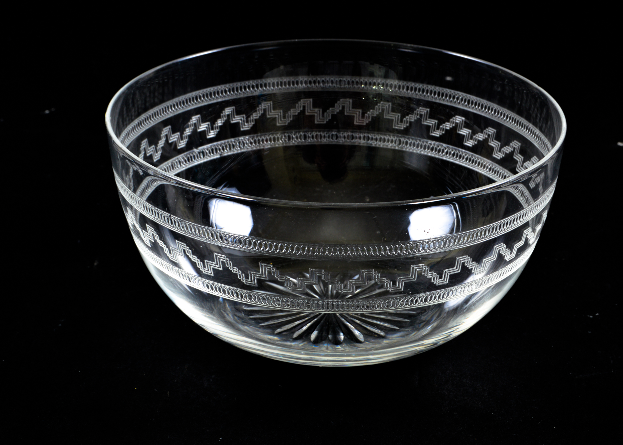 Assortment of Cut Glassware in Fruit Pattern