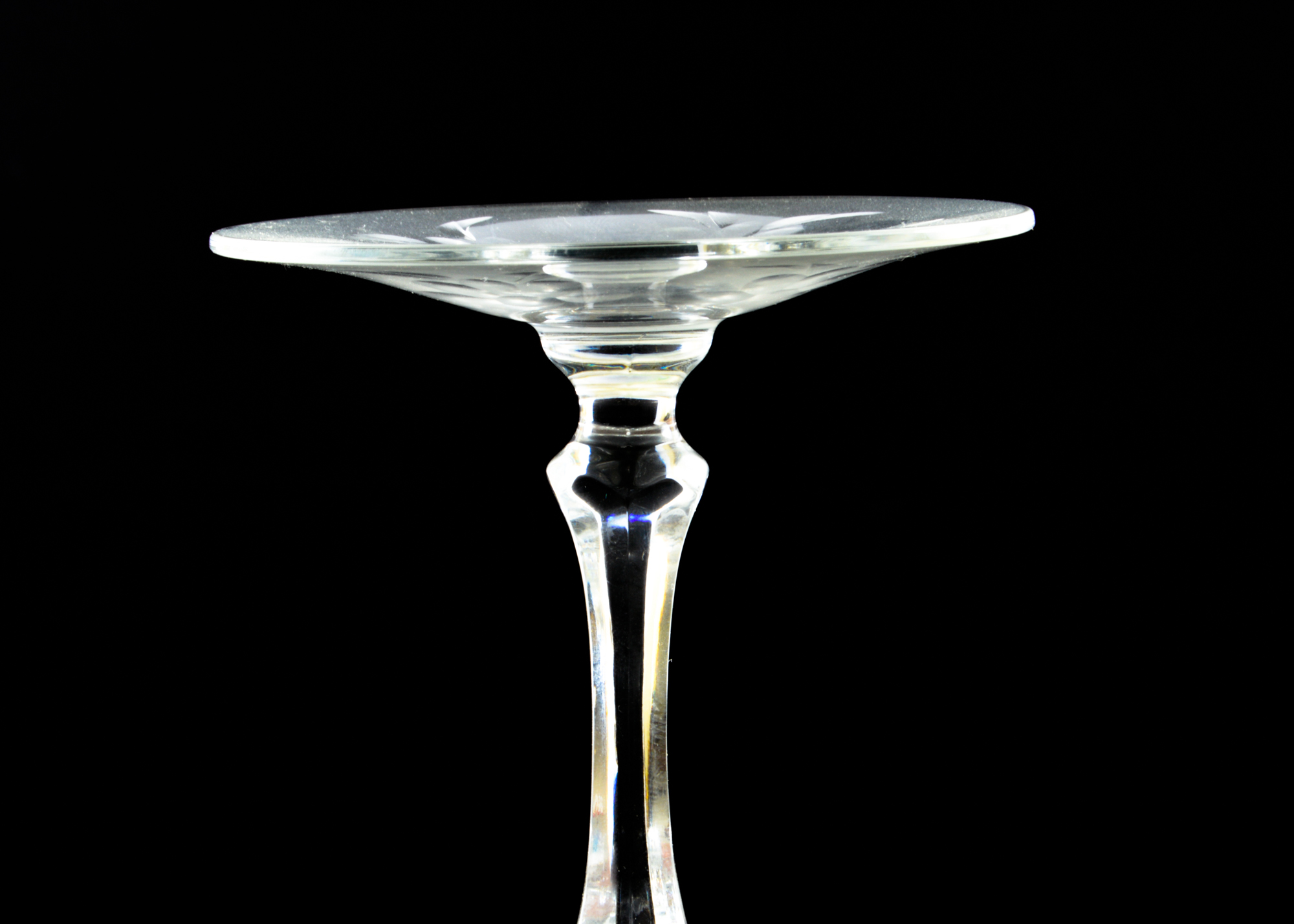 Assortment of Cut Glass plates and Glasses