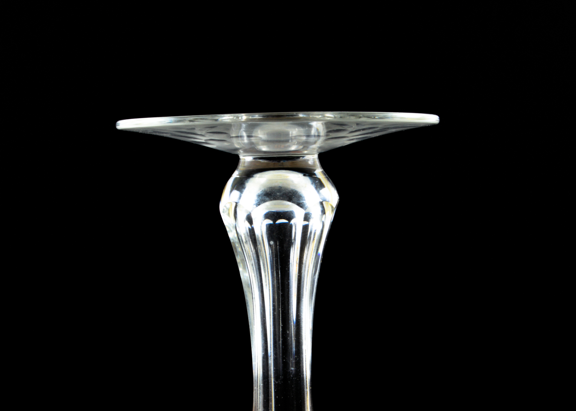 Assortment of Cut Glass plates and Glasses