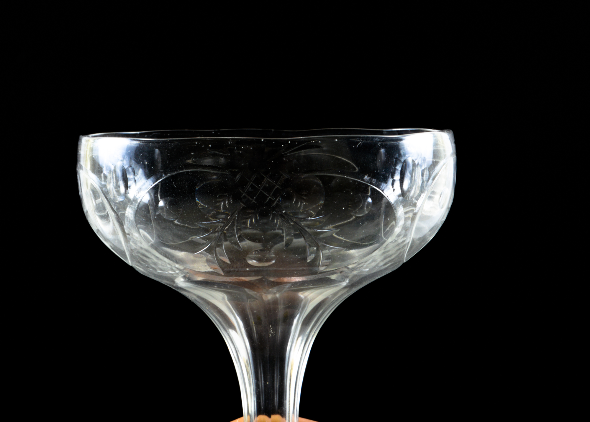 Assortment of Cut Glass plates and Glasses