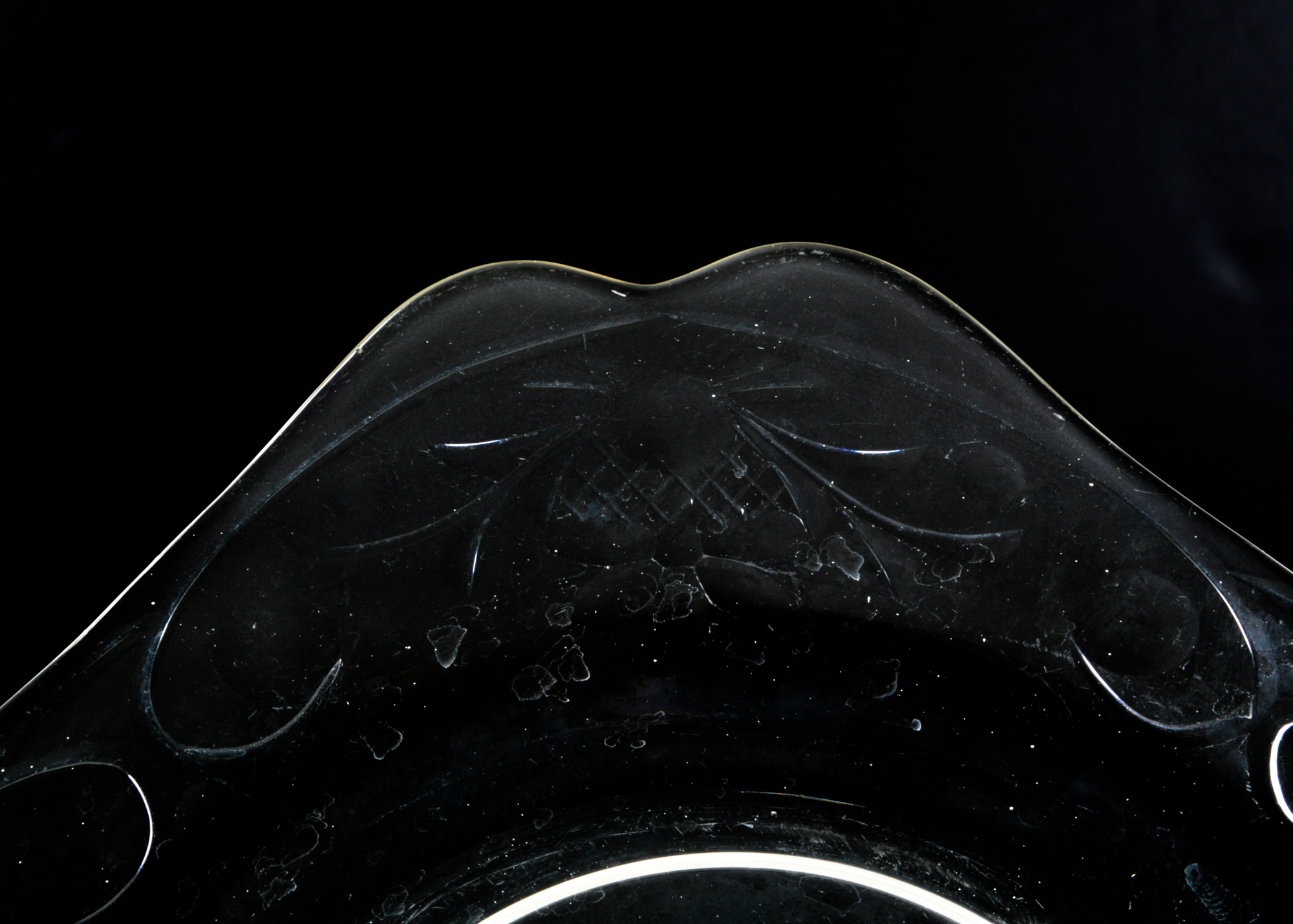 Assortment of Cut Glass plates and Glasses