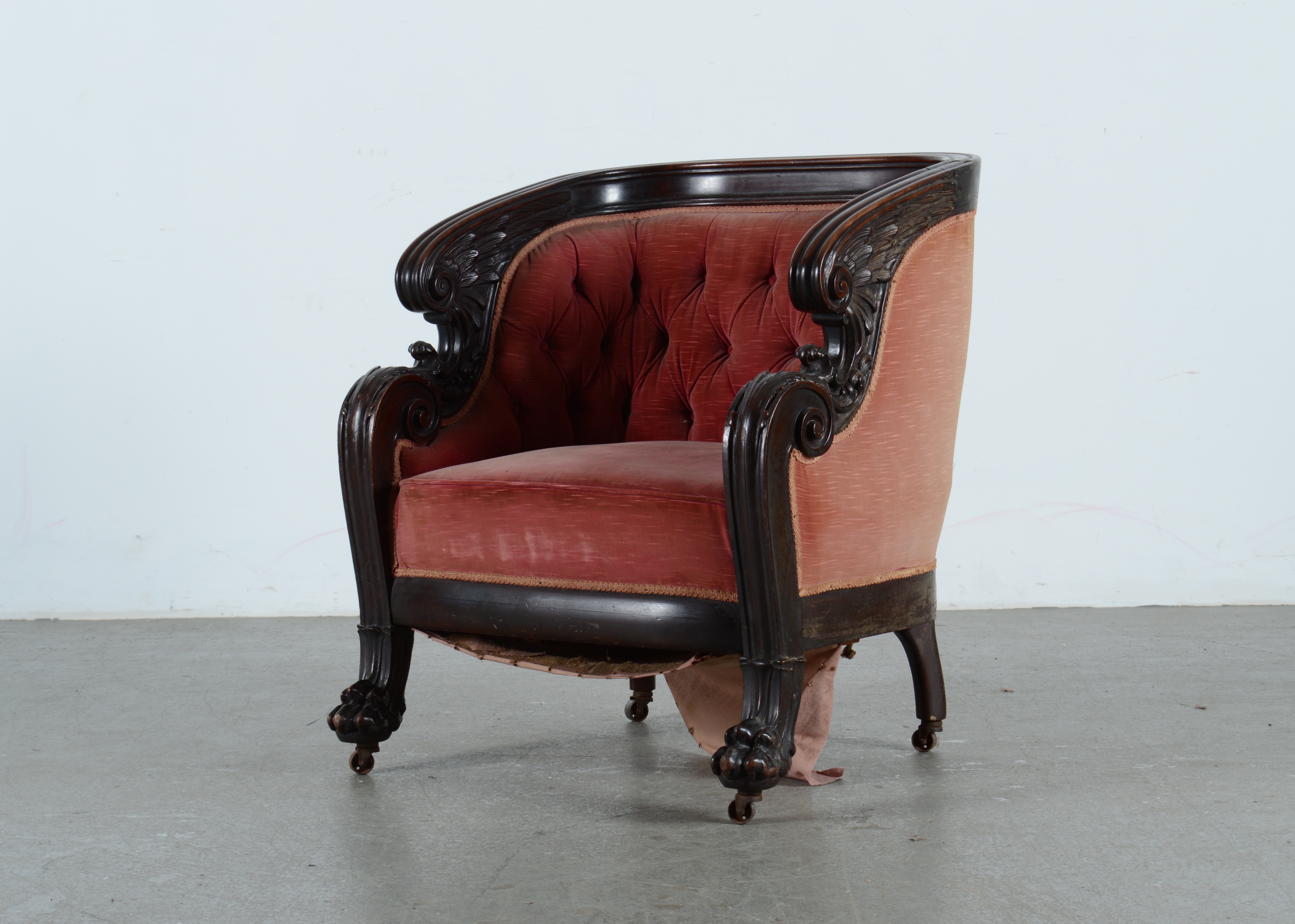 Antique Karpen King Armchair