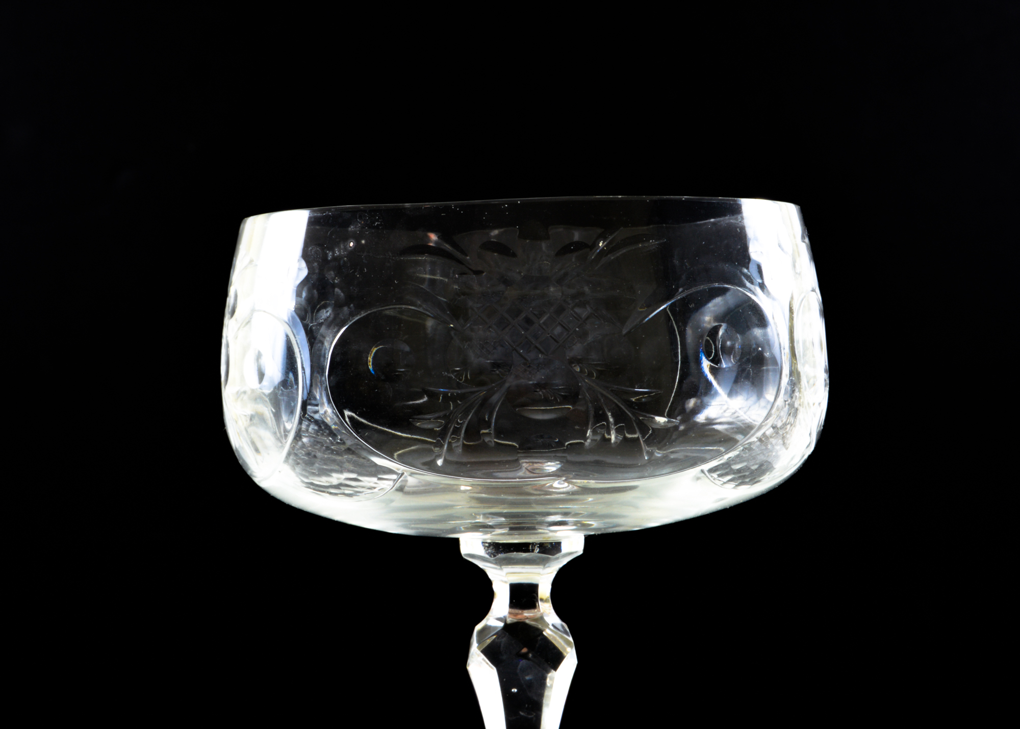 Cut Glass Goblet and Cup Assortment