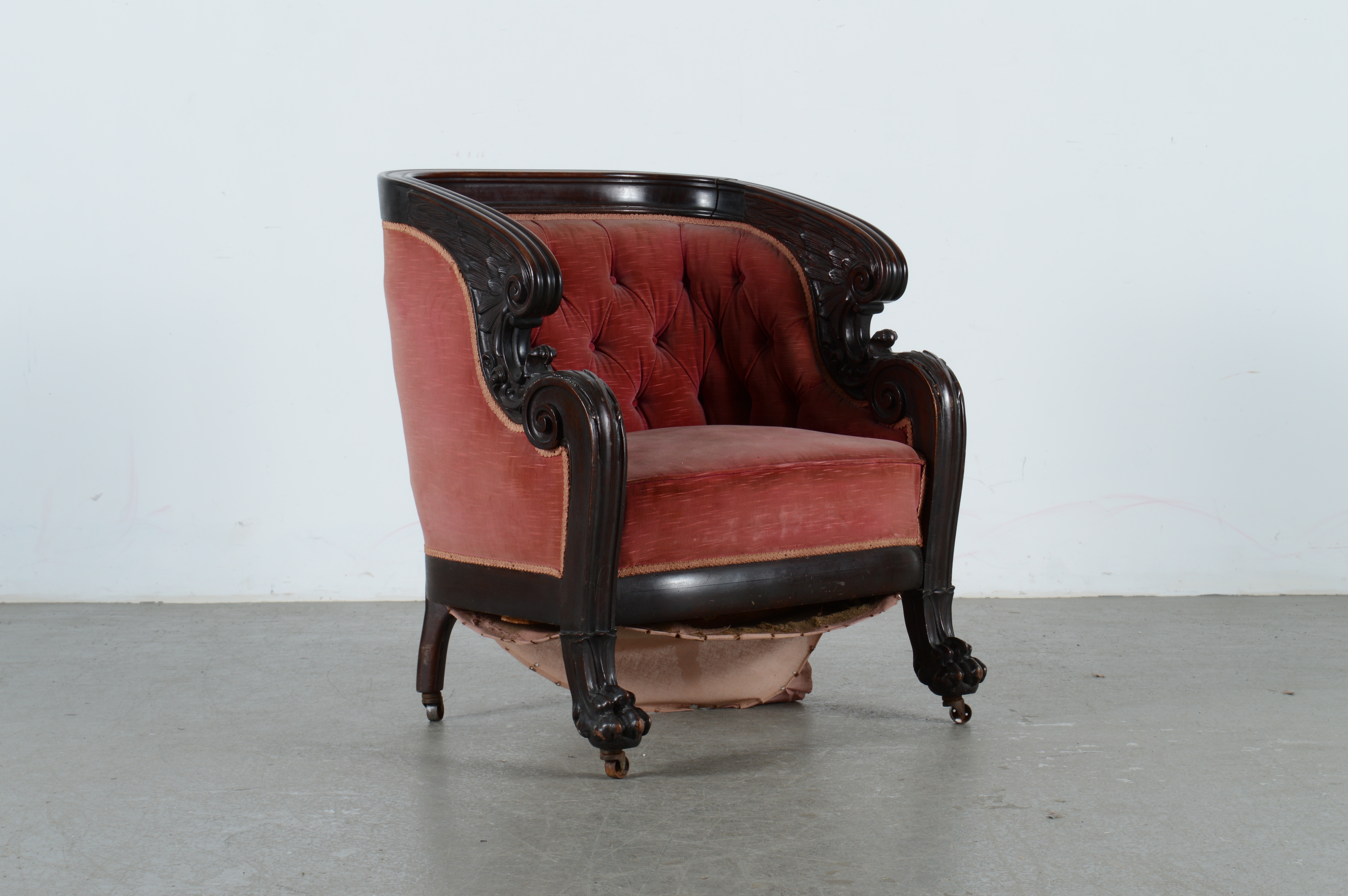 Antique Karpen King Armchair