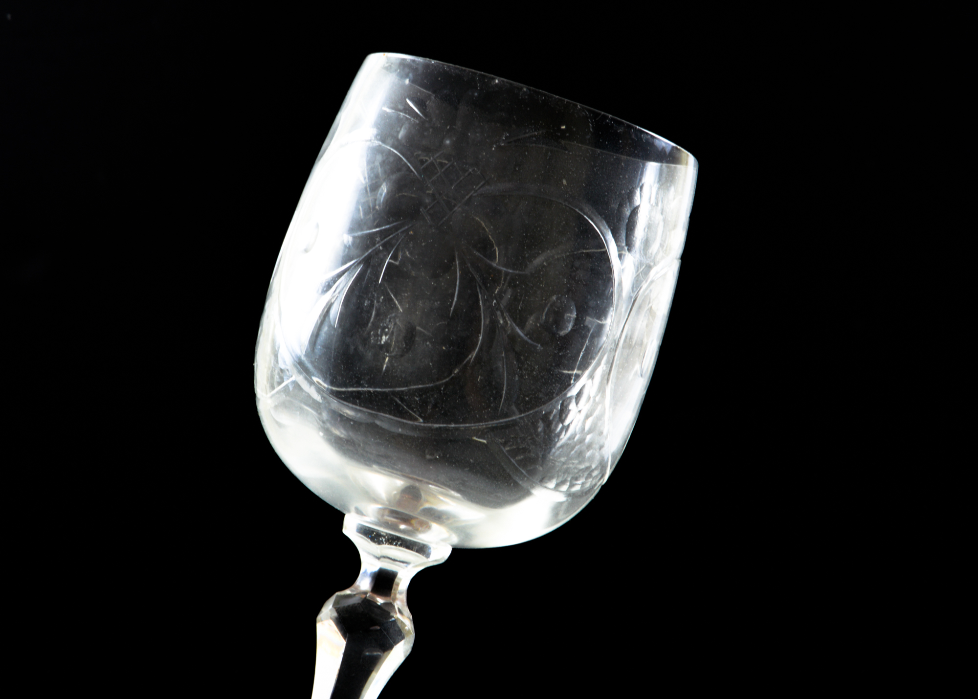 Cut Glass Goblet and Cup Assortment