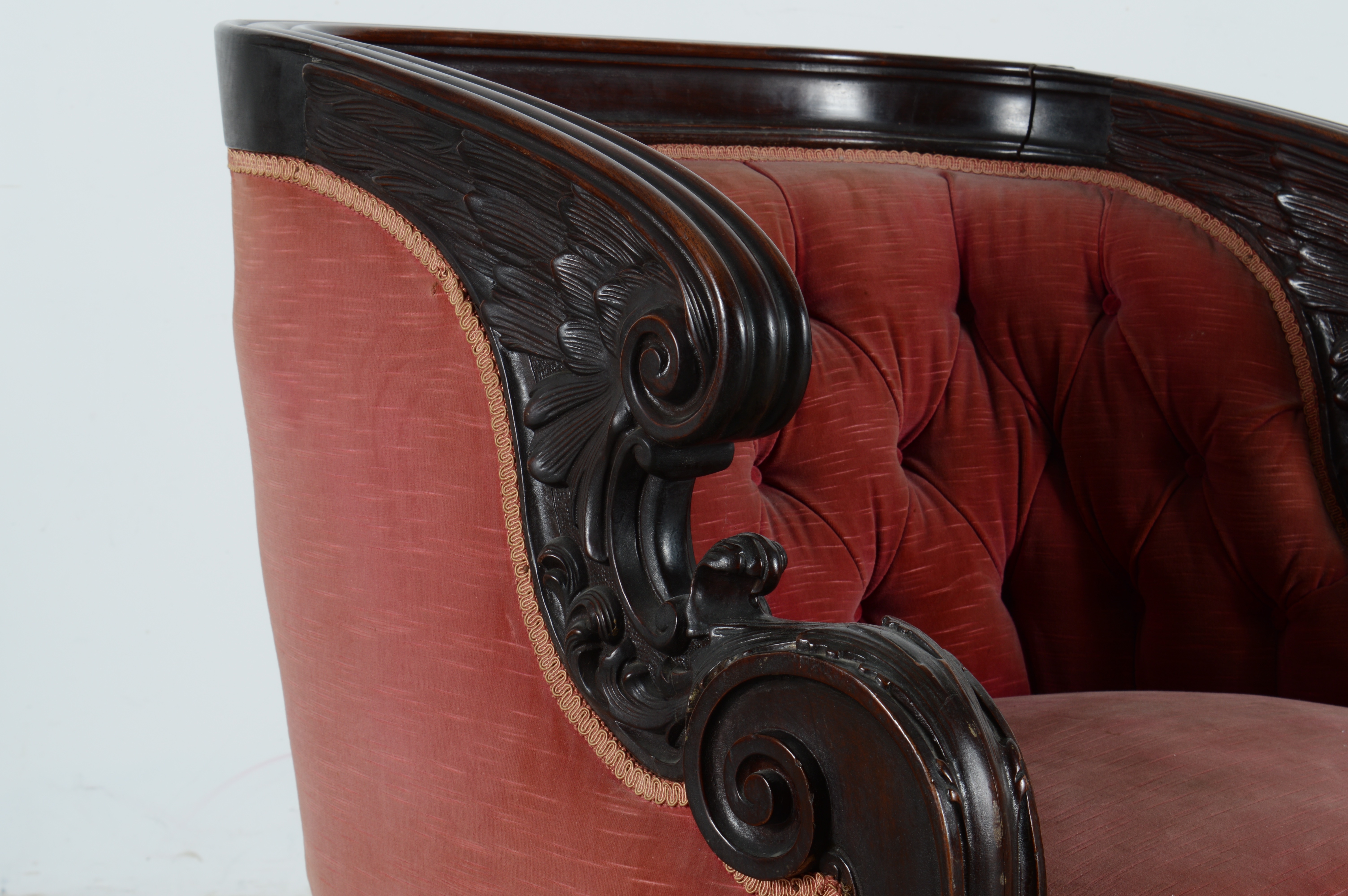 Antique Karpen King Armchair