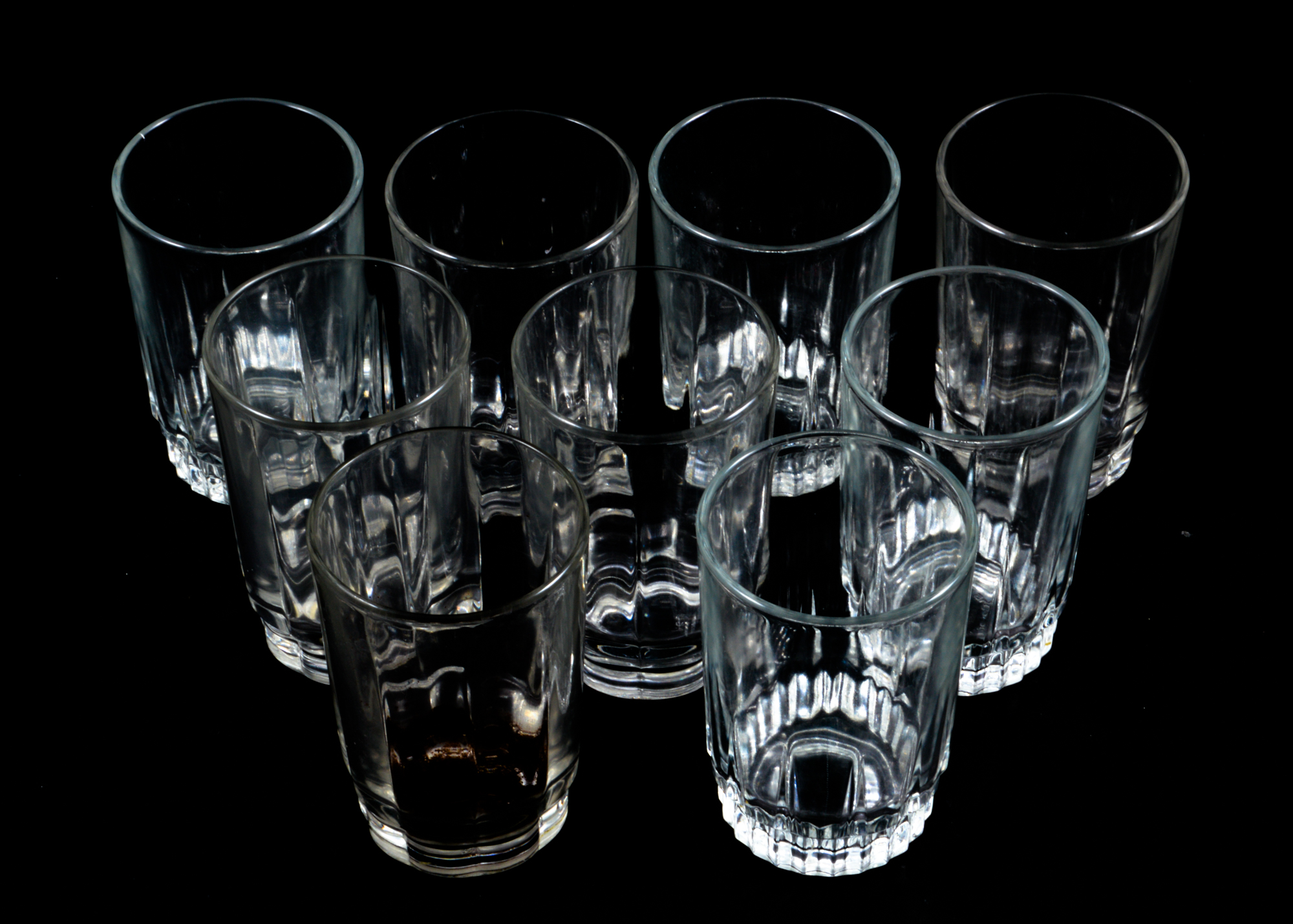 Assortment of Glass Arcoroc Drinkware