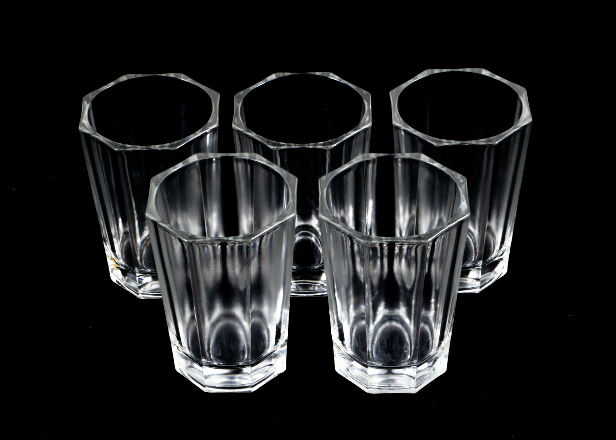 Assortment of Glass Arcoroc Drinkware