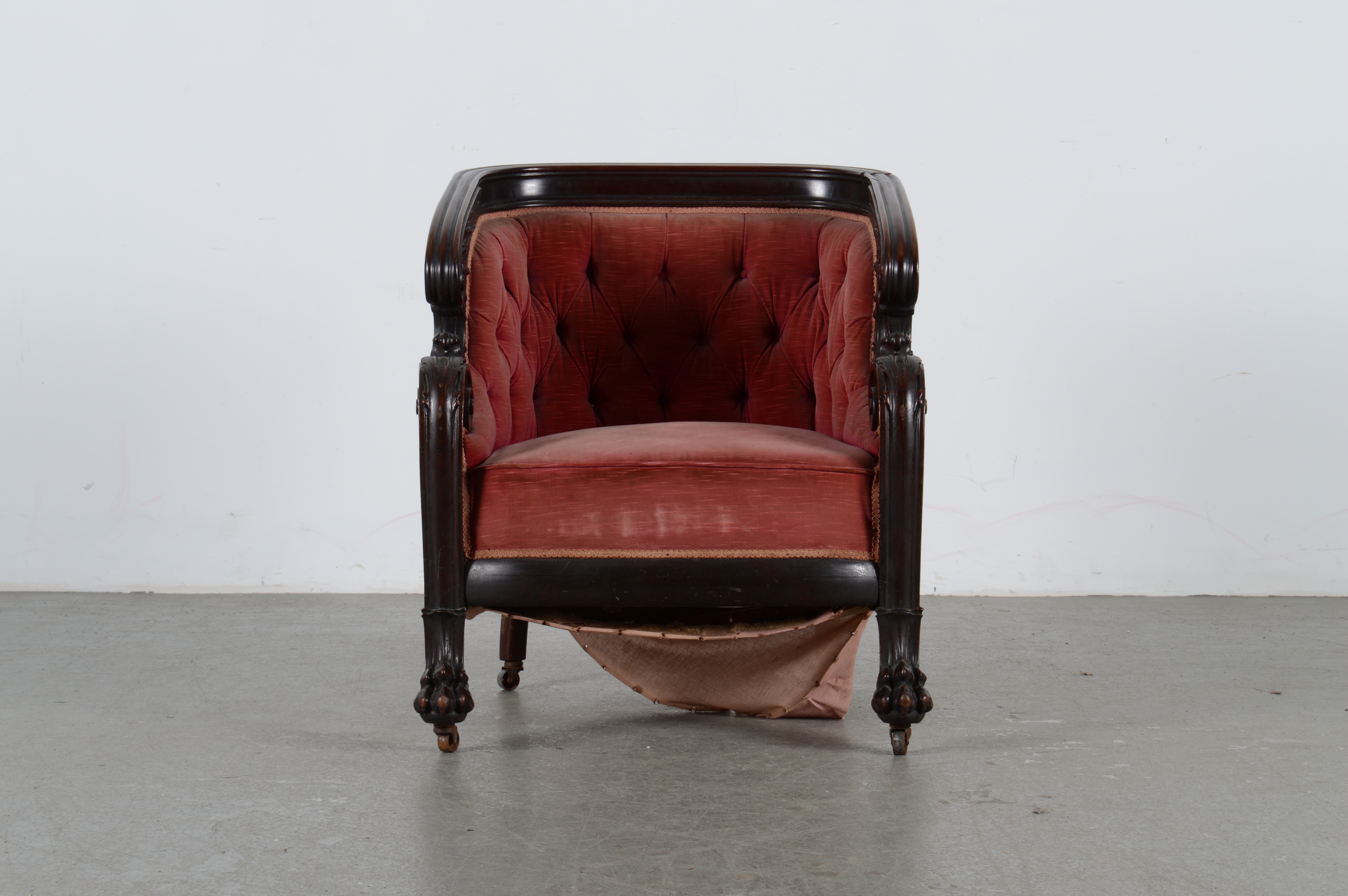 Antique Karpen King Armchair