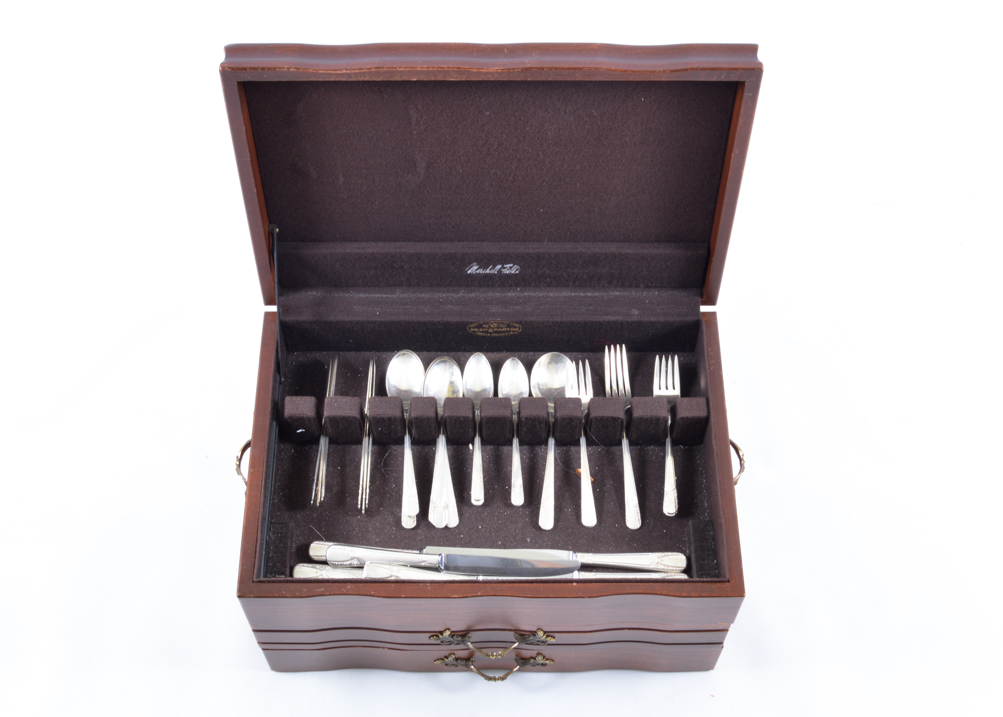 W.M. Rogers & Son Silver Plate Flatware and Box