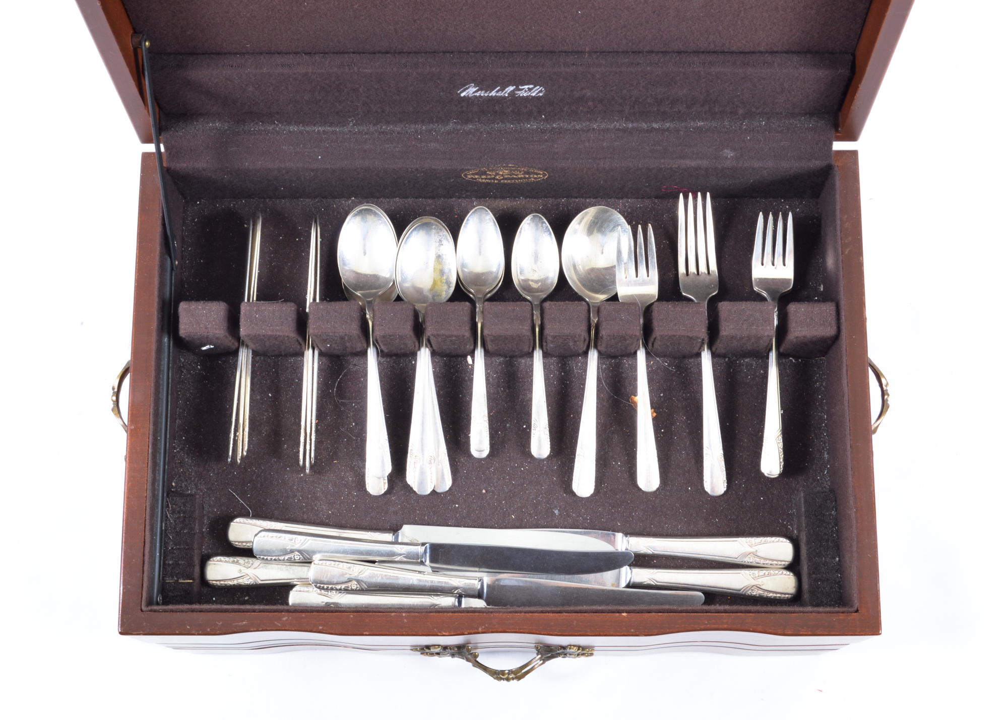 W.M. Rogers & Son Silver Plate Flatware and Box