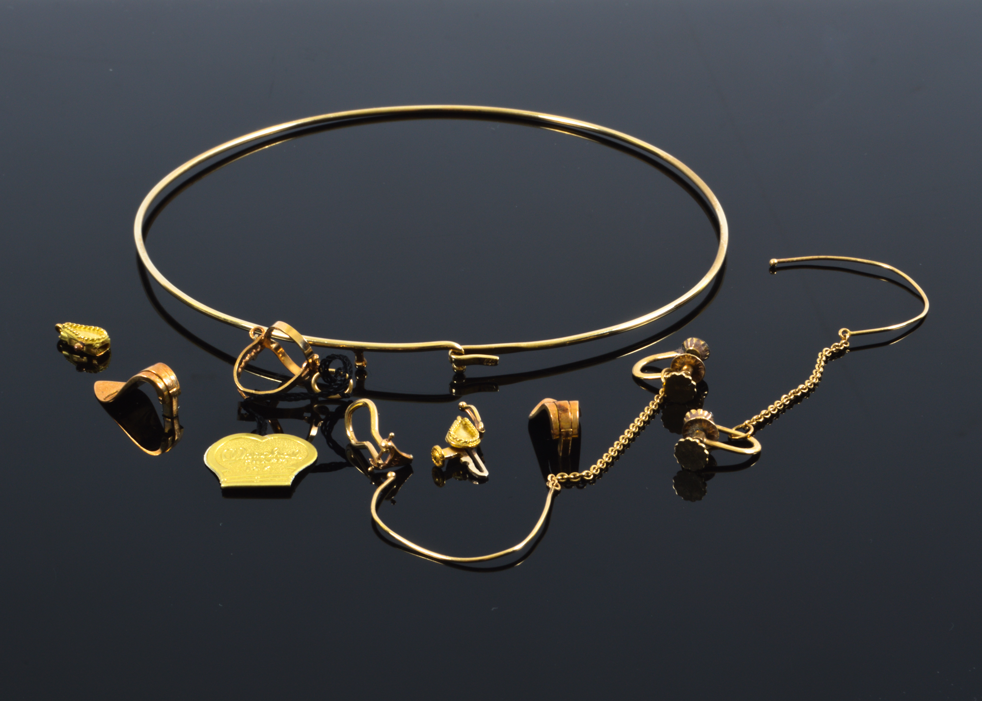 14K Gold Necklace and Components