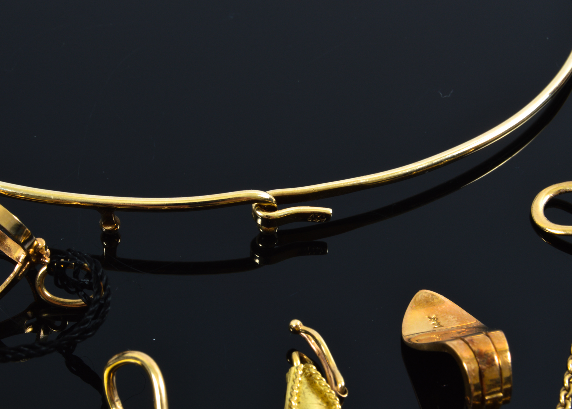 14K Gold Necklace and Components