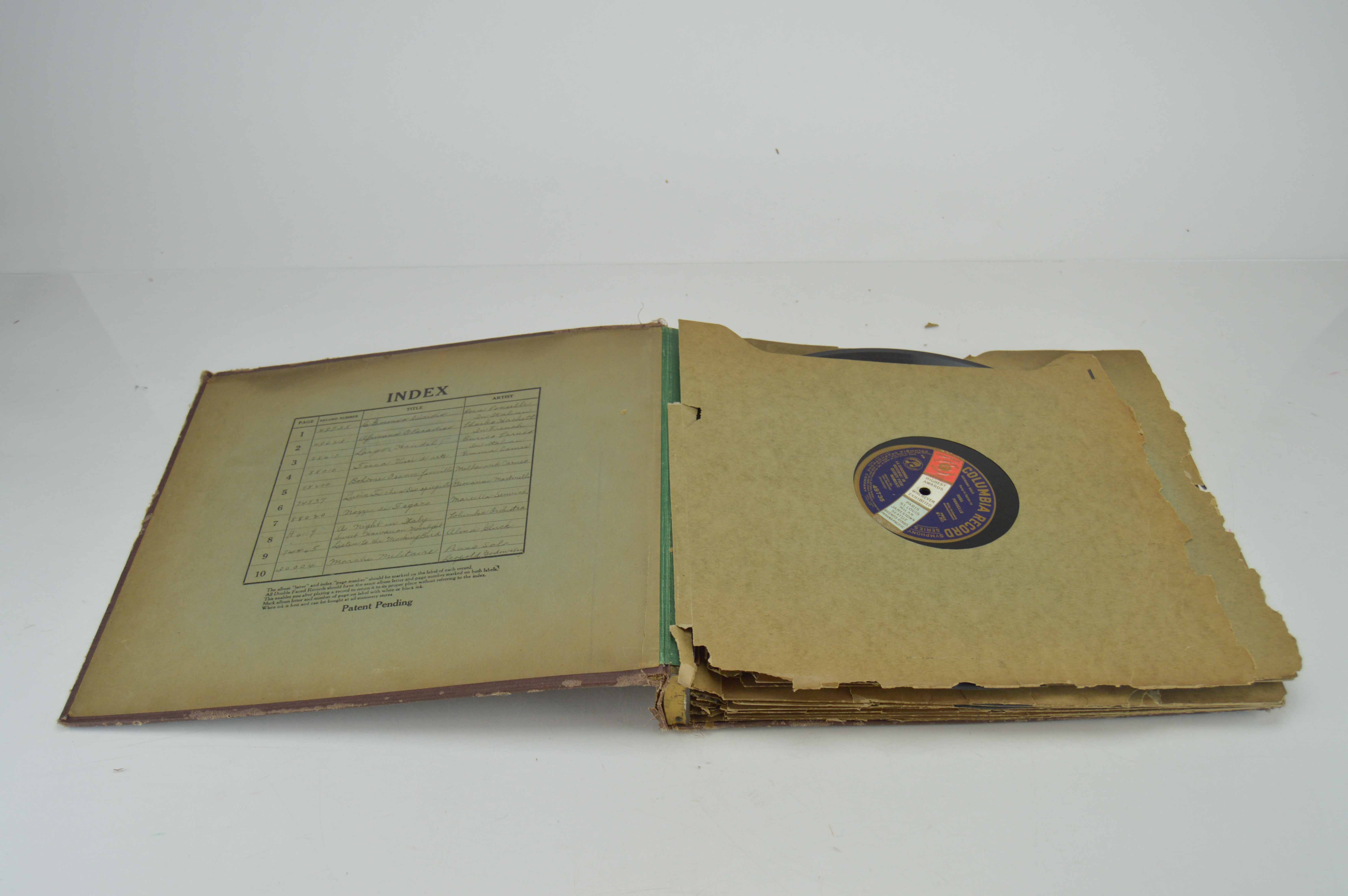 Album of Antique 78 RPM Records