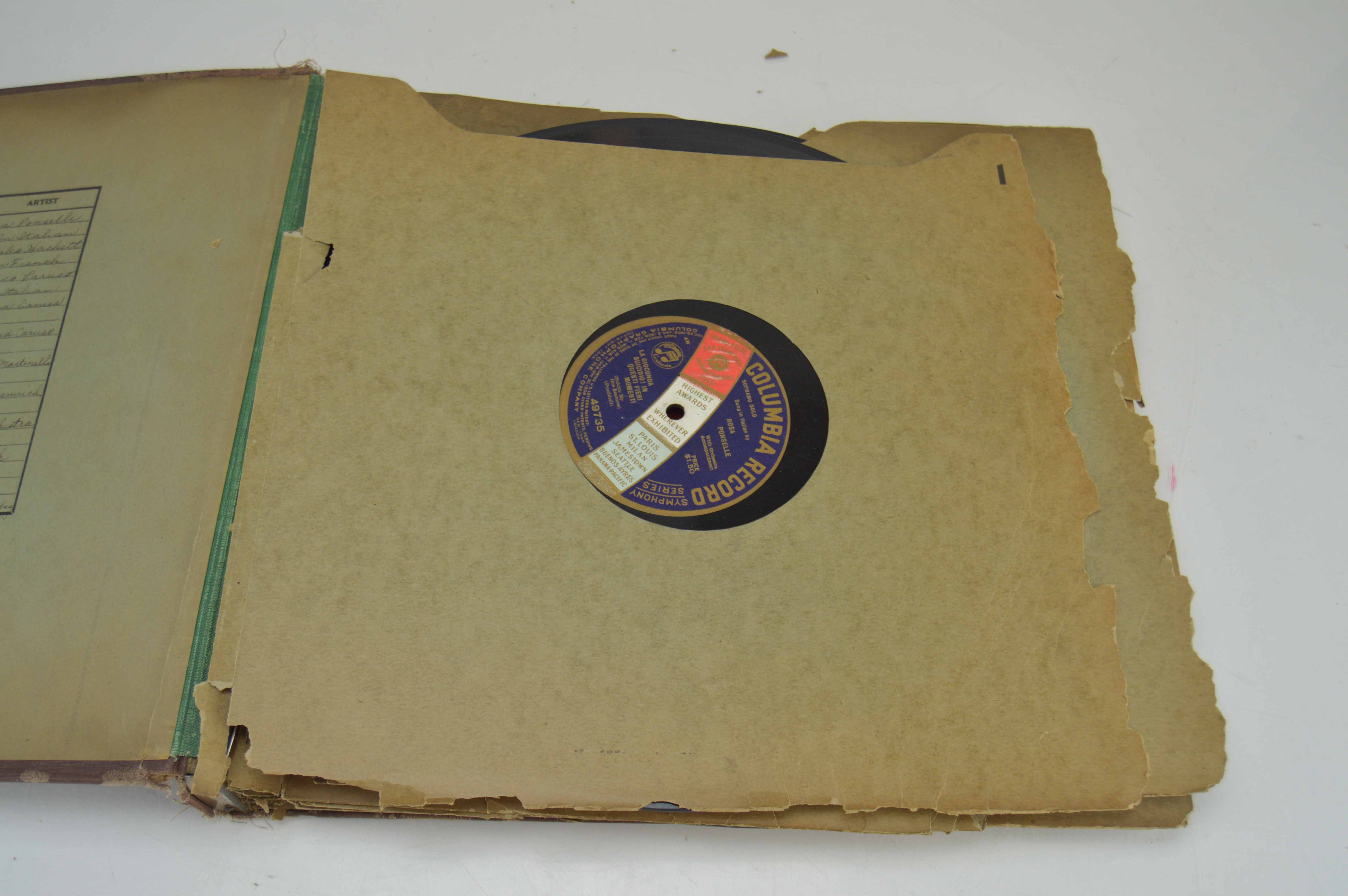 Album of Antique 78 RPM Records