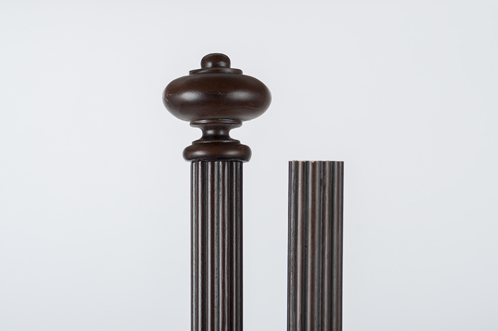 62" Brown Curtain Rods